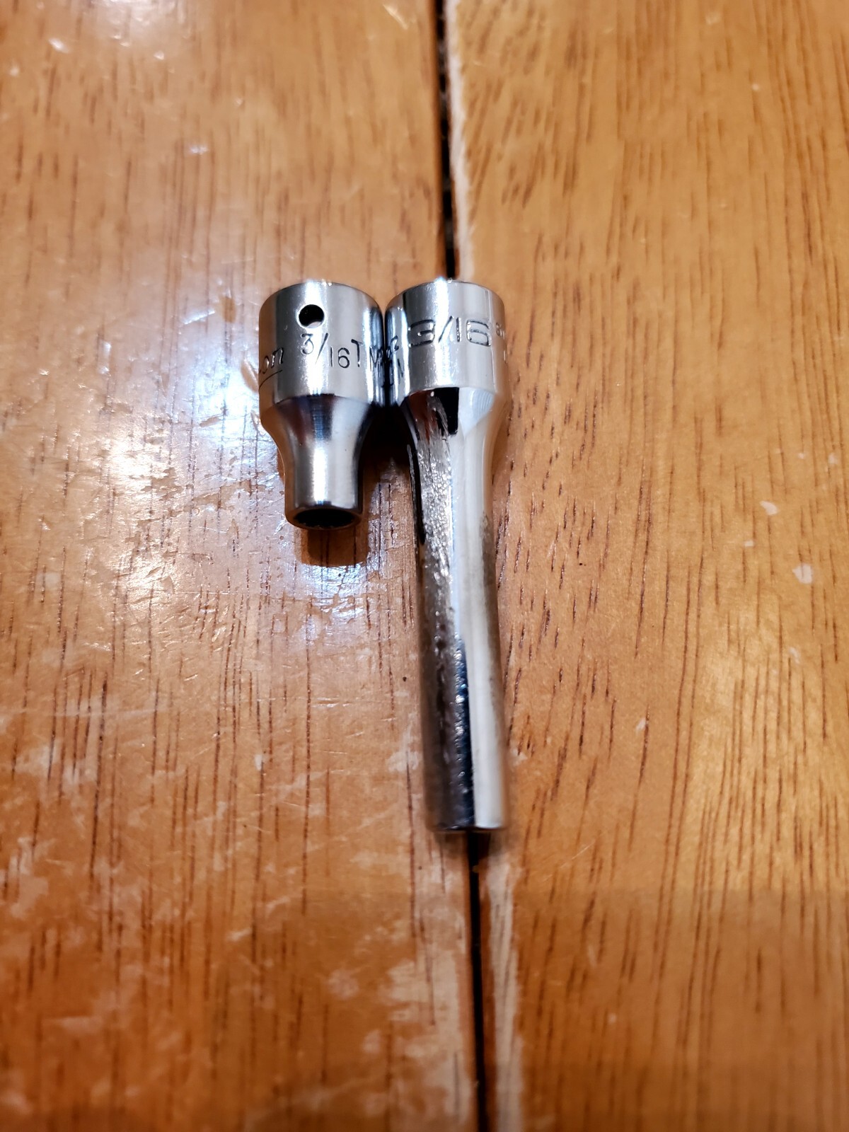 Snap On 1/4 Drive 3/16 12PT Shallow Deep Sockets Lot Of 2