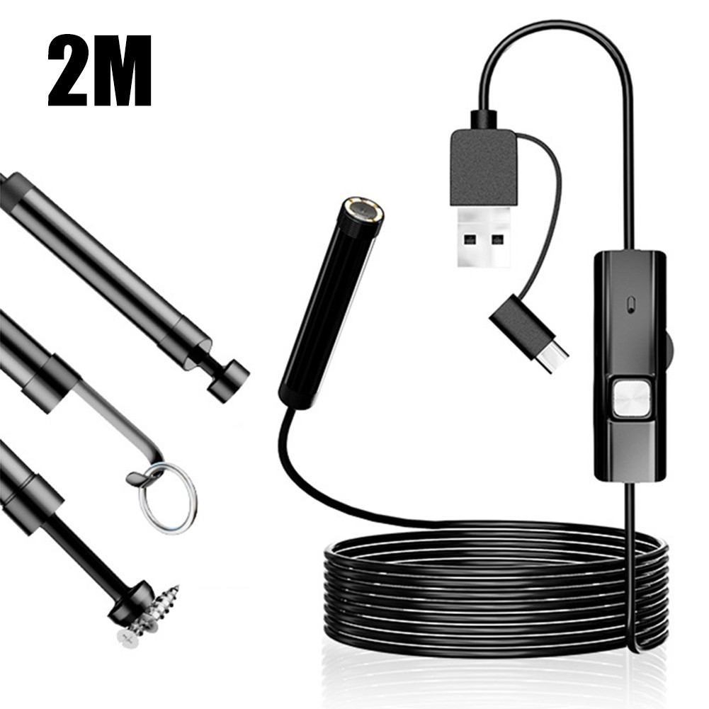 Borescope Camera with 6 LED Lights 1200P HD for image 5 5mm Probe for Easy Use