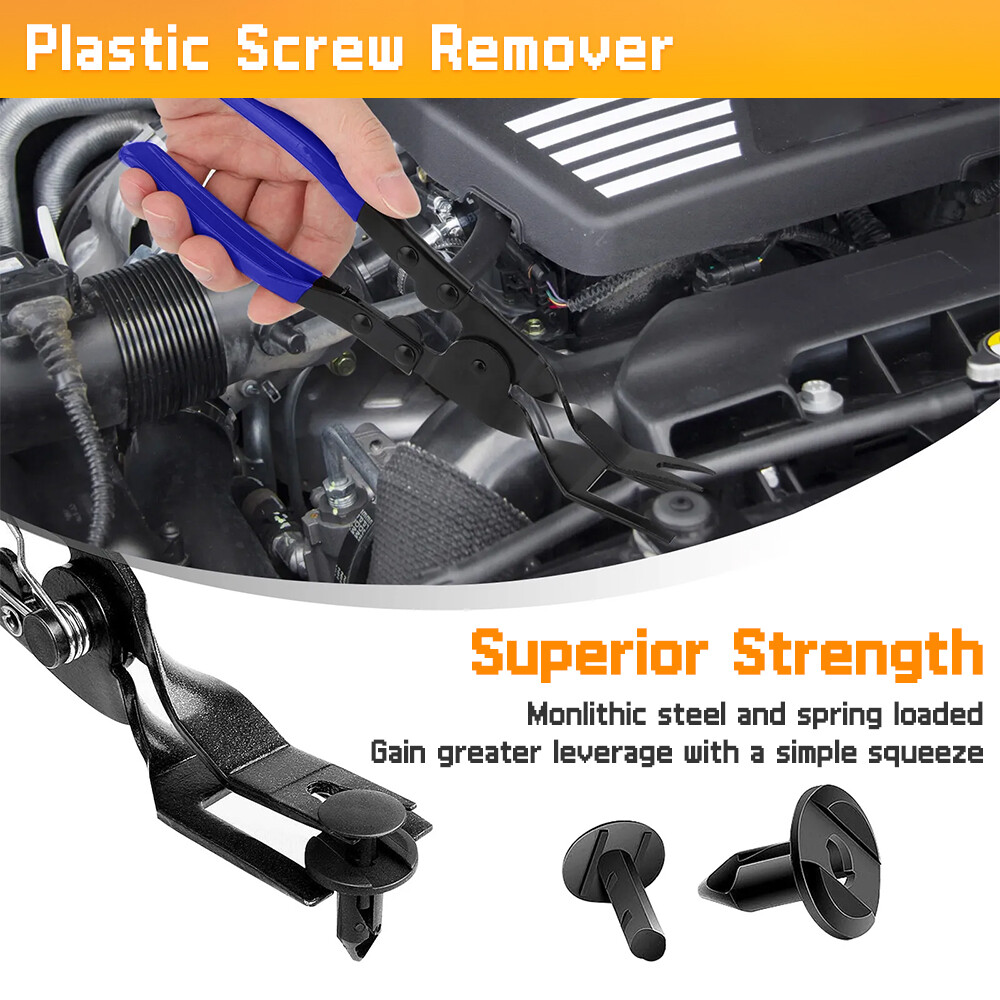 Car Disassembly Tools 3pcs Auto Removal Pliers Fastener Install Retainer Clips