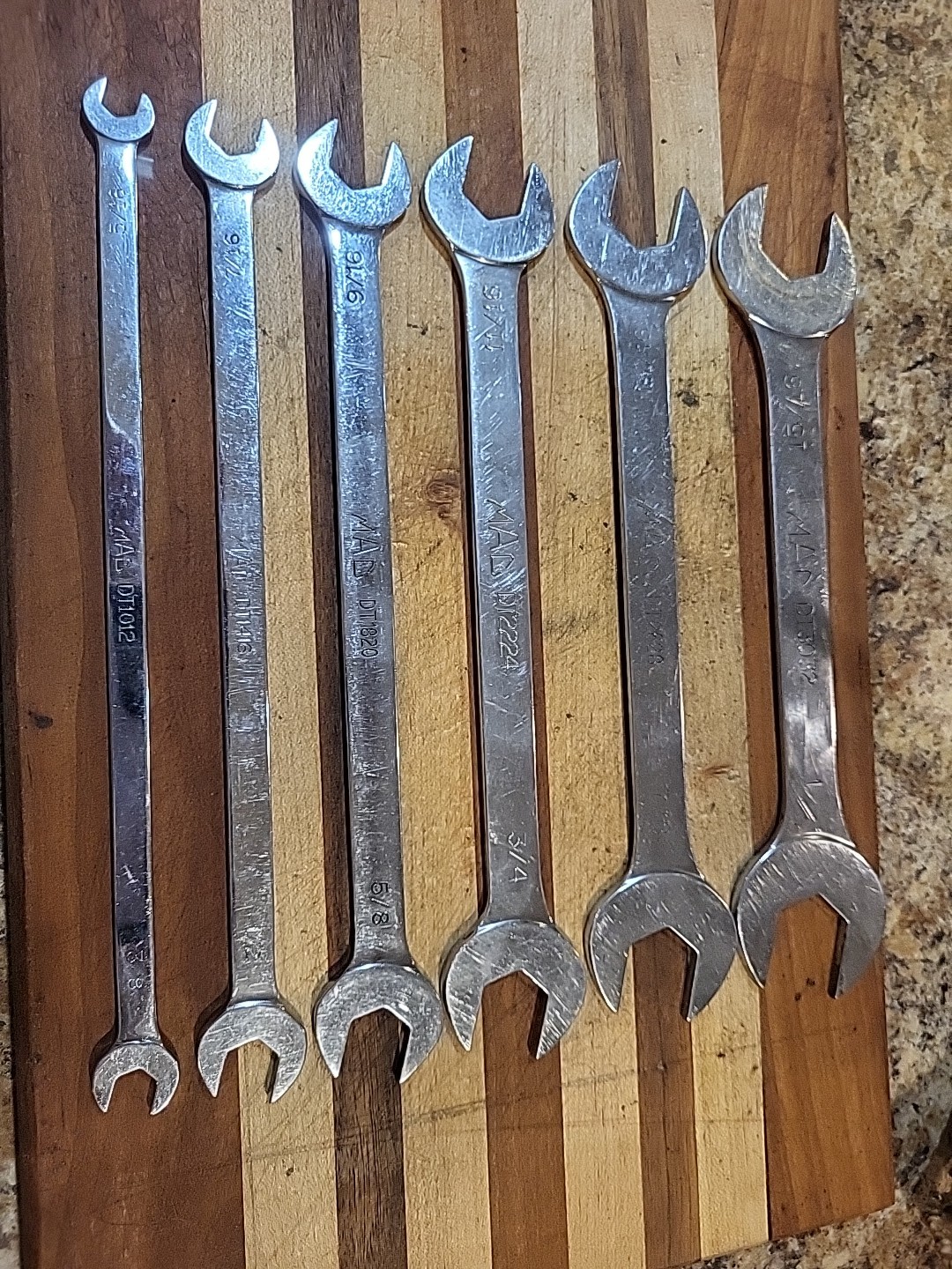 MAC TOOLS 6 Pc. SAE Thin Open-End Wrench Set 5/16″-1″. USA 🇺🇸