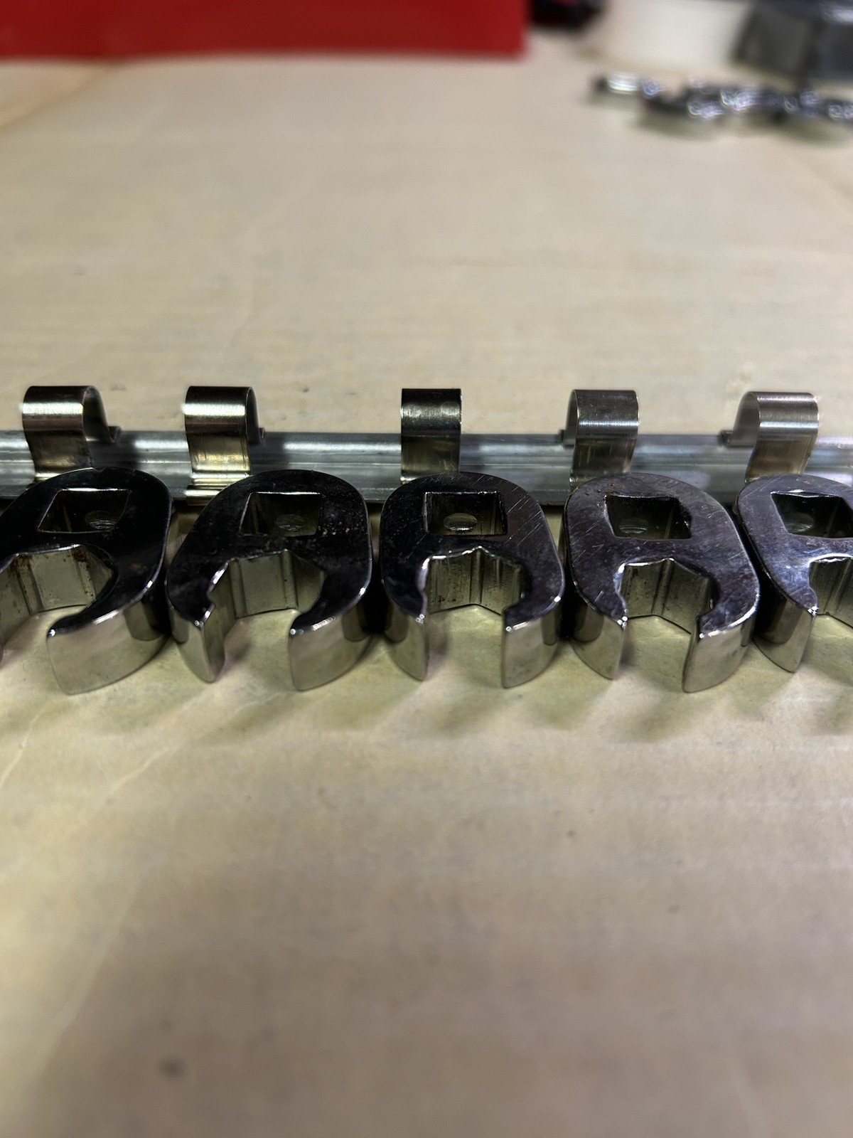 Snap On 8 pc 3/8″ Drive Metric Crowfoot Flare Nut Socket Set 9-18mm 210FRHMA