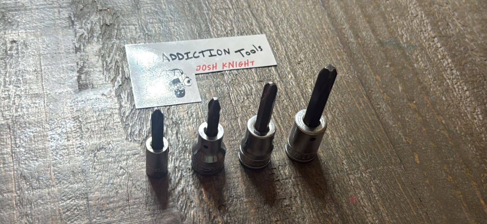 Snap on 4 piece Phillip bits tool set clean, and no owner markings