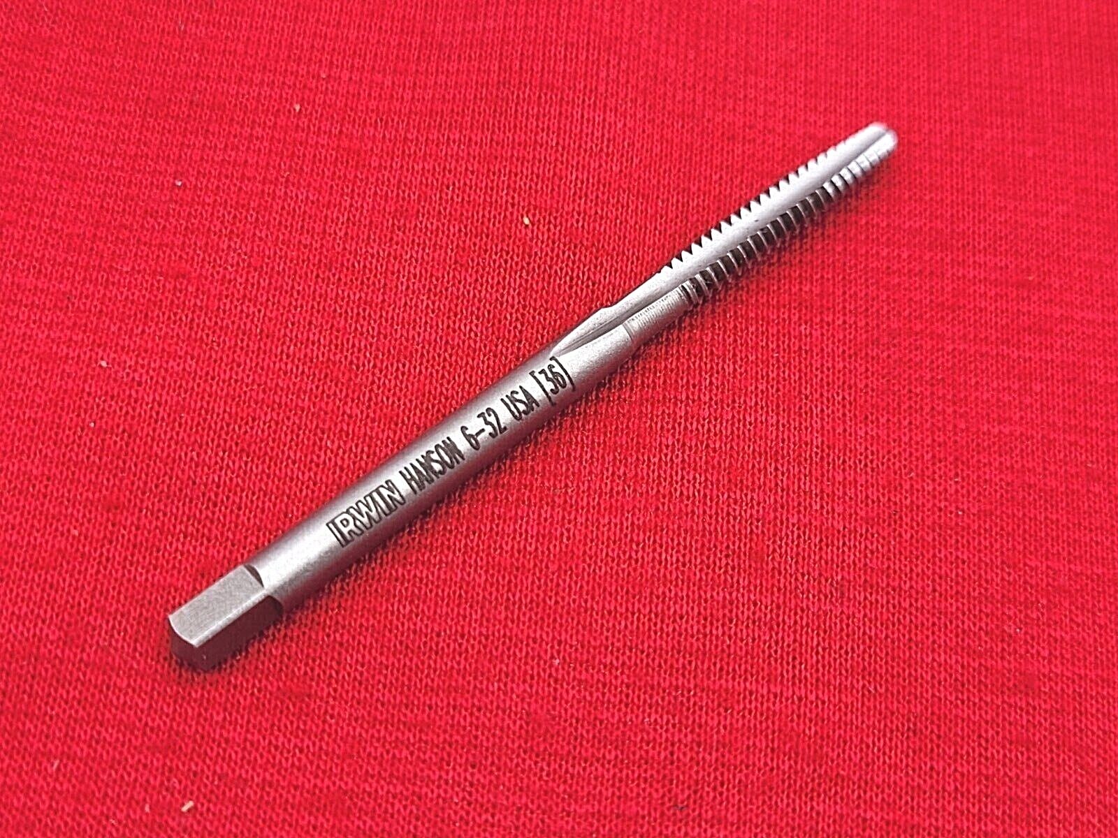 6-32 NC Taper Tap Irwin Hanson 1018 Carbon Steel Hand Tap 3FL USA 2B