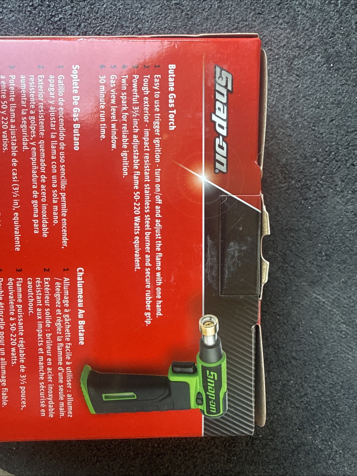 For Snap-on Tools Ireland NEW GREEN 50-220 Watts Butane Gas Torch TORCH300G