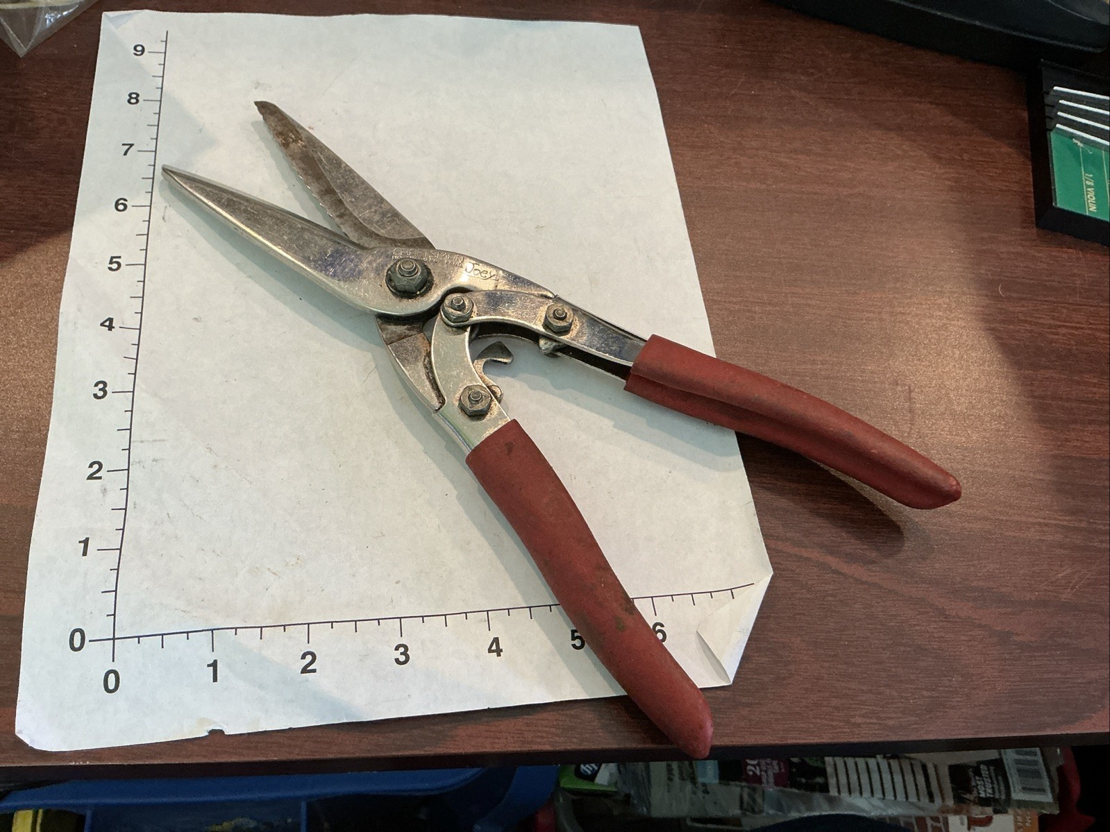 Craftsman 45466 Tin Snips Shears Sheet Metal Cutters Straight Cut Vintage USA