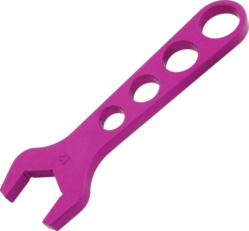 Allstar AN Wrench – Single End – 12 AN – Aluminum – Purple Anodize – Each