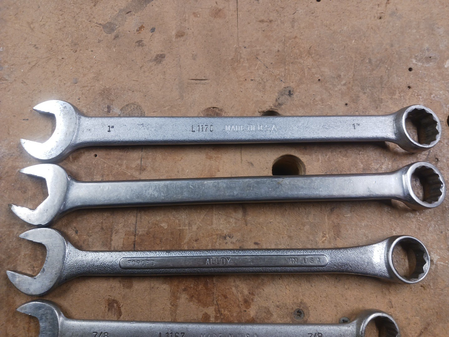 Lot of 6 USA Wrenches, Billings, Bonney, S-K, Husky,& Proto, Used