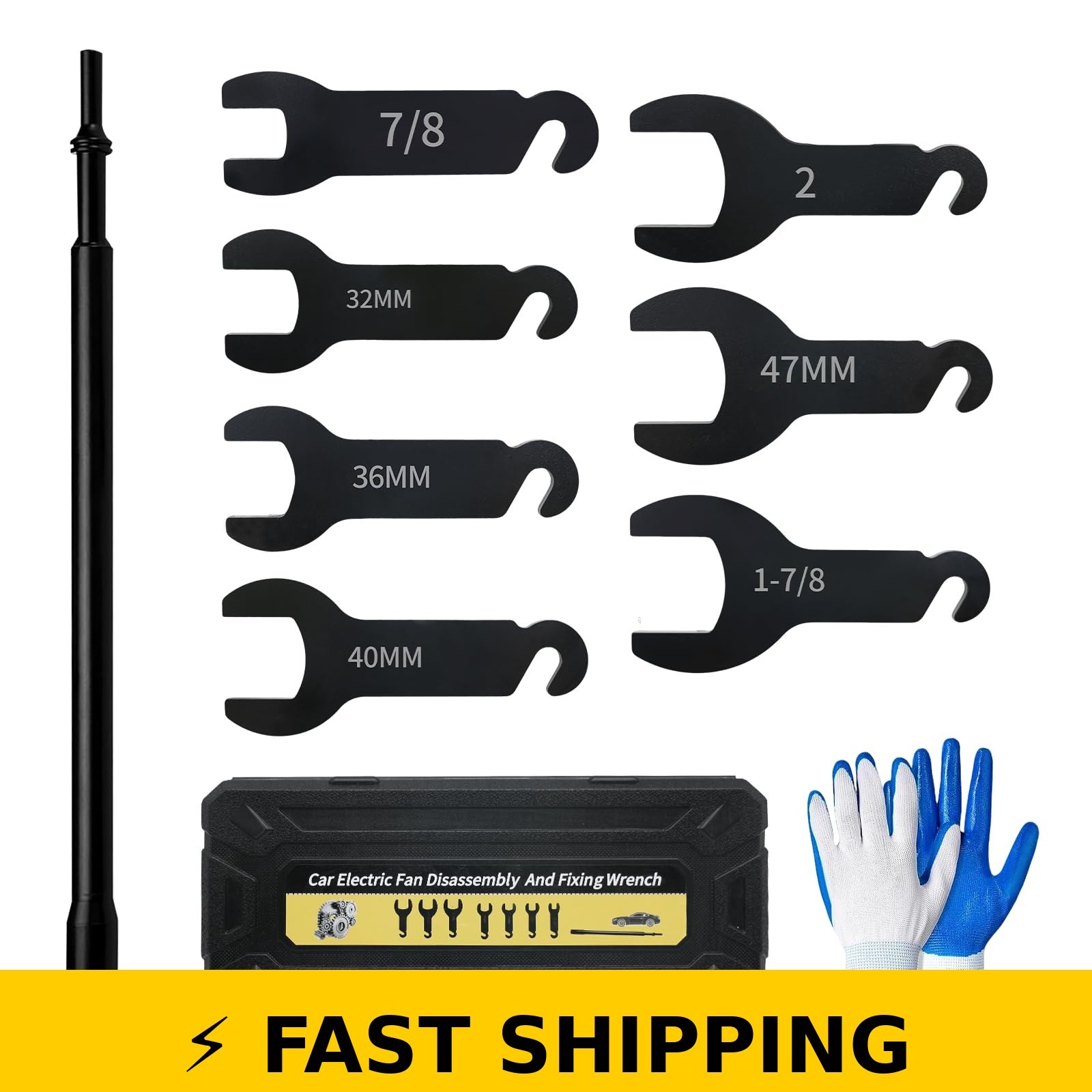 XiTuanYuan 8PCS Pneumatic Fan Clutch Wrench Kit for Ford, GM, Jeep