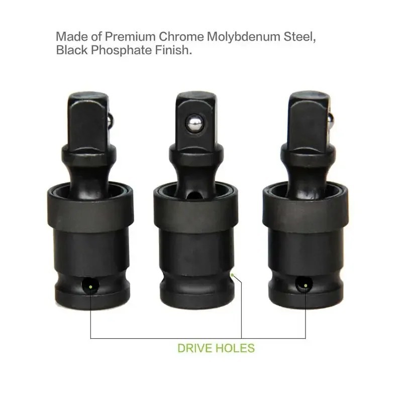 1PC 1/2″ DRIVE IMPACT SOCKETS UNIVERSAL JOINT SWIVEL WOBBLE ADAPTER TOOL