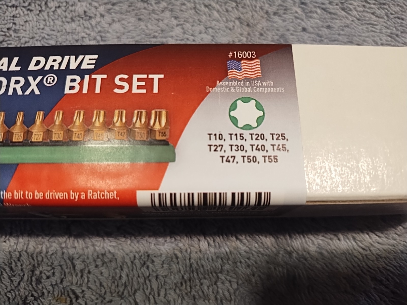 Mayhew 16003 Dual Drive 11 Piece Torx Bit Tool Set T10-T55 1/4″ Drive