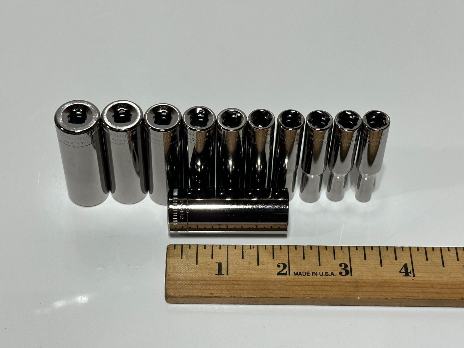 NEW Craftsman USA 11pc Metric 4mm-14mm Deep Socket Set – 1/4″ Drive – 6 Point