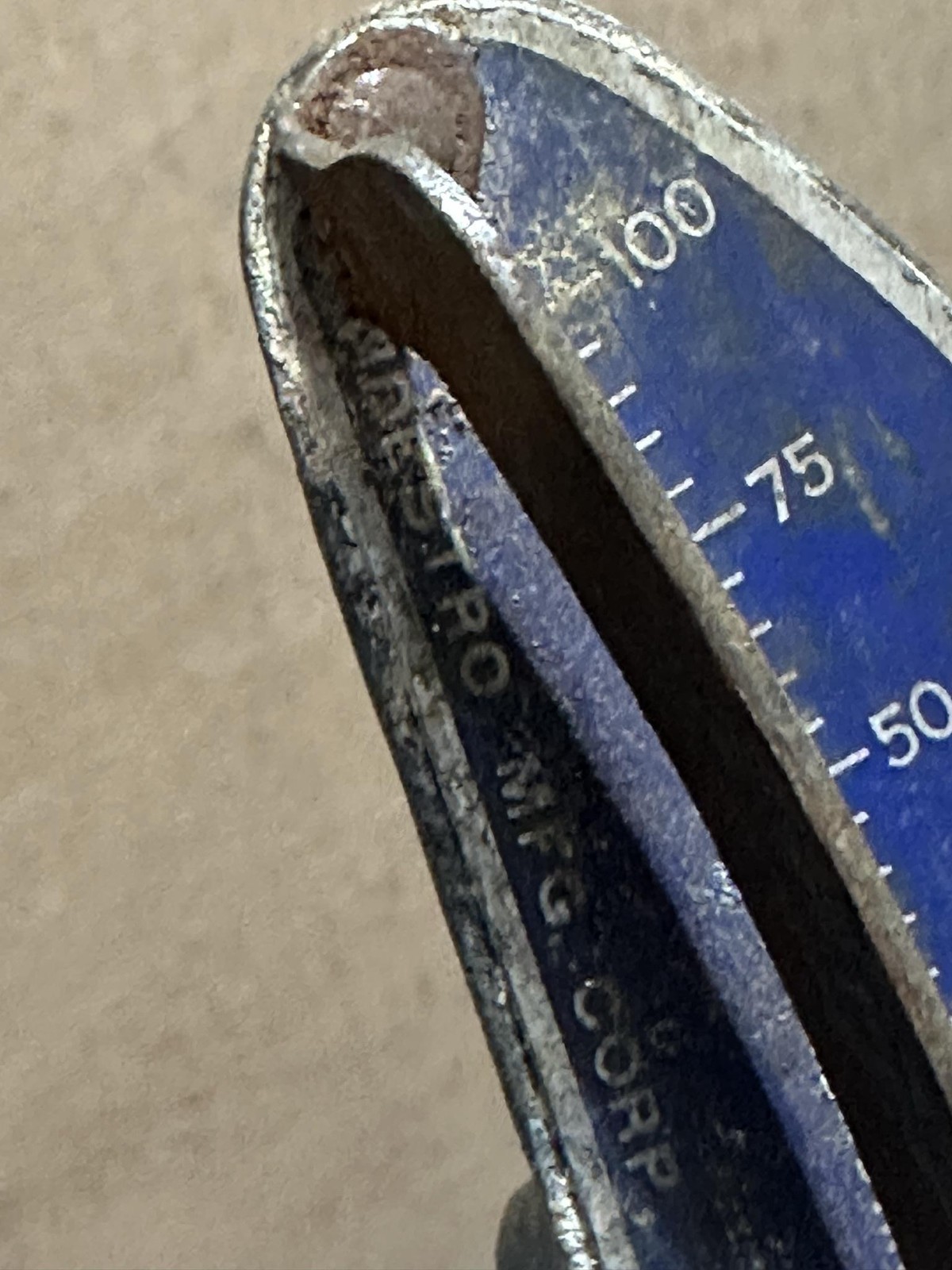 Vintage Indestro Super Torque Indicator Wrench 1/2in Drive No 8099 Made In USA