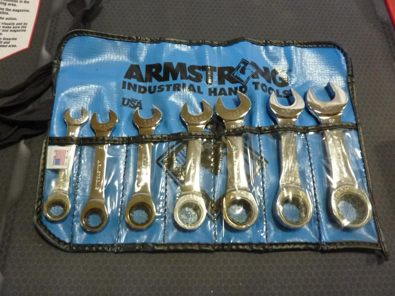 ARMSTRONG USA 7 PC. SAE STUBBY SHORT COMBO WRENCH SET 3/8″-3/4″ – FREE SHIP