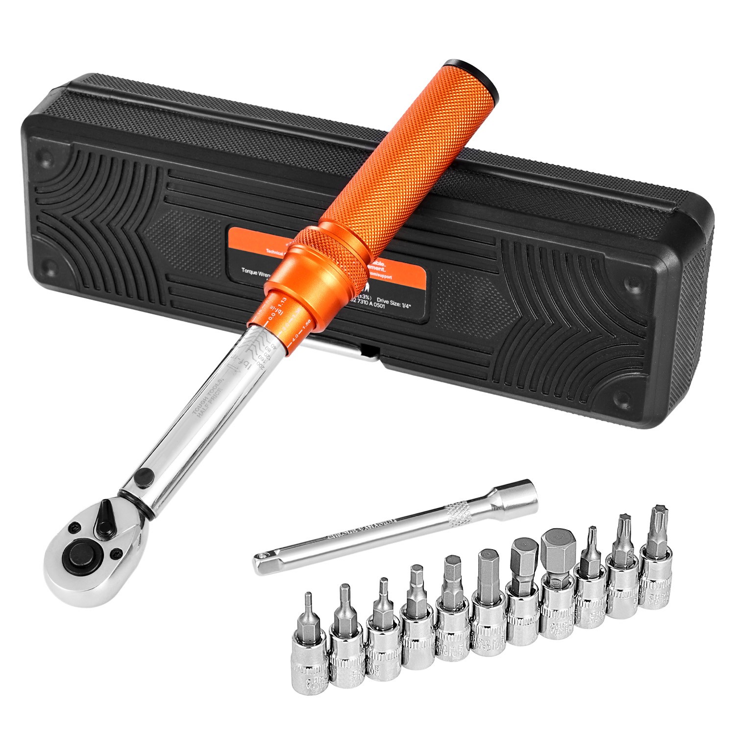 Uimoso 1/4 Inch Drive Torque Wrench Set, 20-200 lbf-in, 2.3-22.6 N.m, 72-Tooth