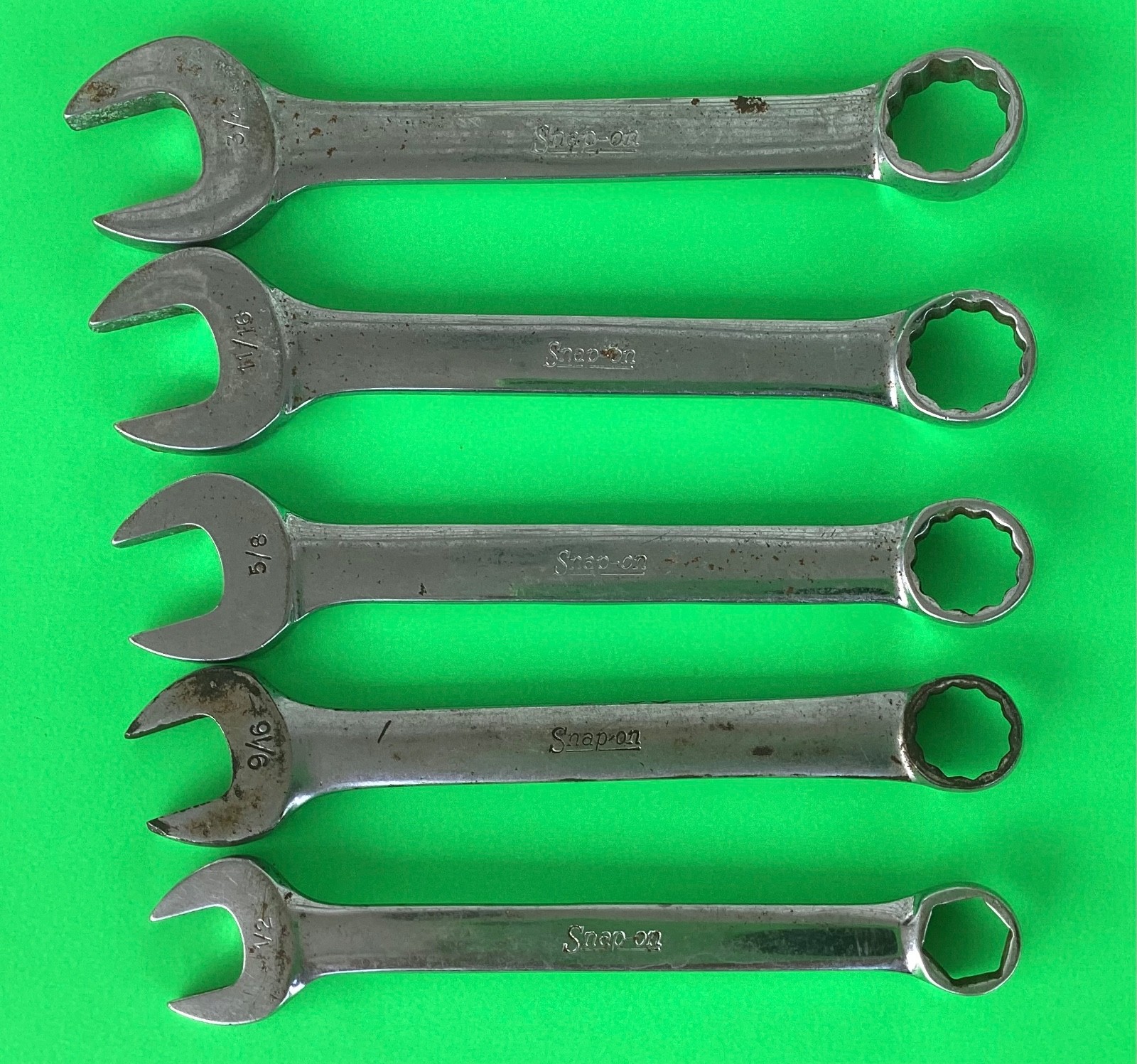 Set Of 5 Snap On wrenches OXA160, OEX180, OEX200, OEX220, OEX240
