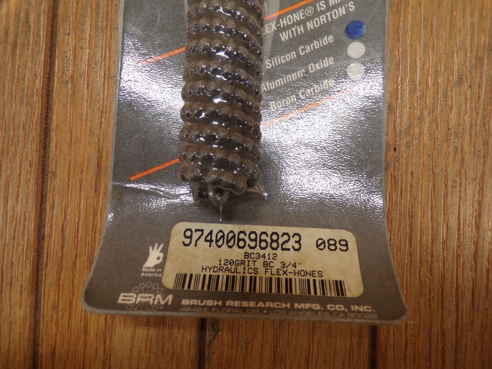 BRUSH RESEARCH BC3412 FLEX-HONE 3/4″ (19mm) CYLINDER HONE W/ 120 GRIT NOS