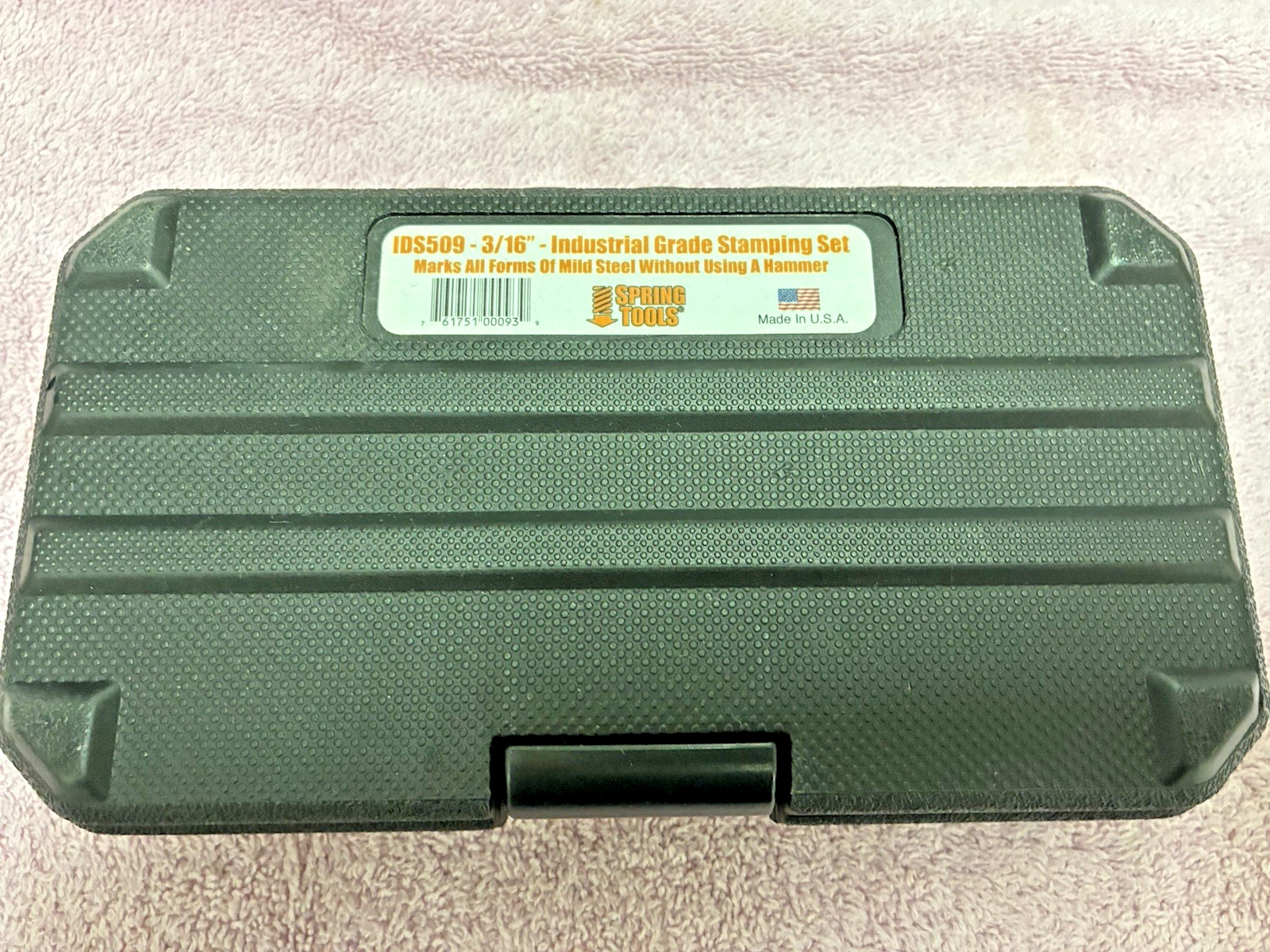SPRING TOOLS #IDS509 HAMMERLESS HEAVY DUTY I.D. STAMPING 3/16IN STAMPS NOS