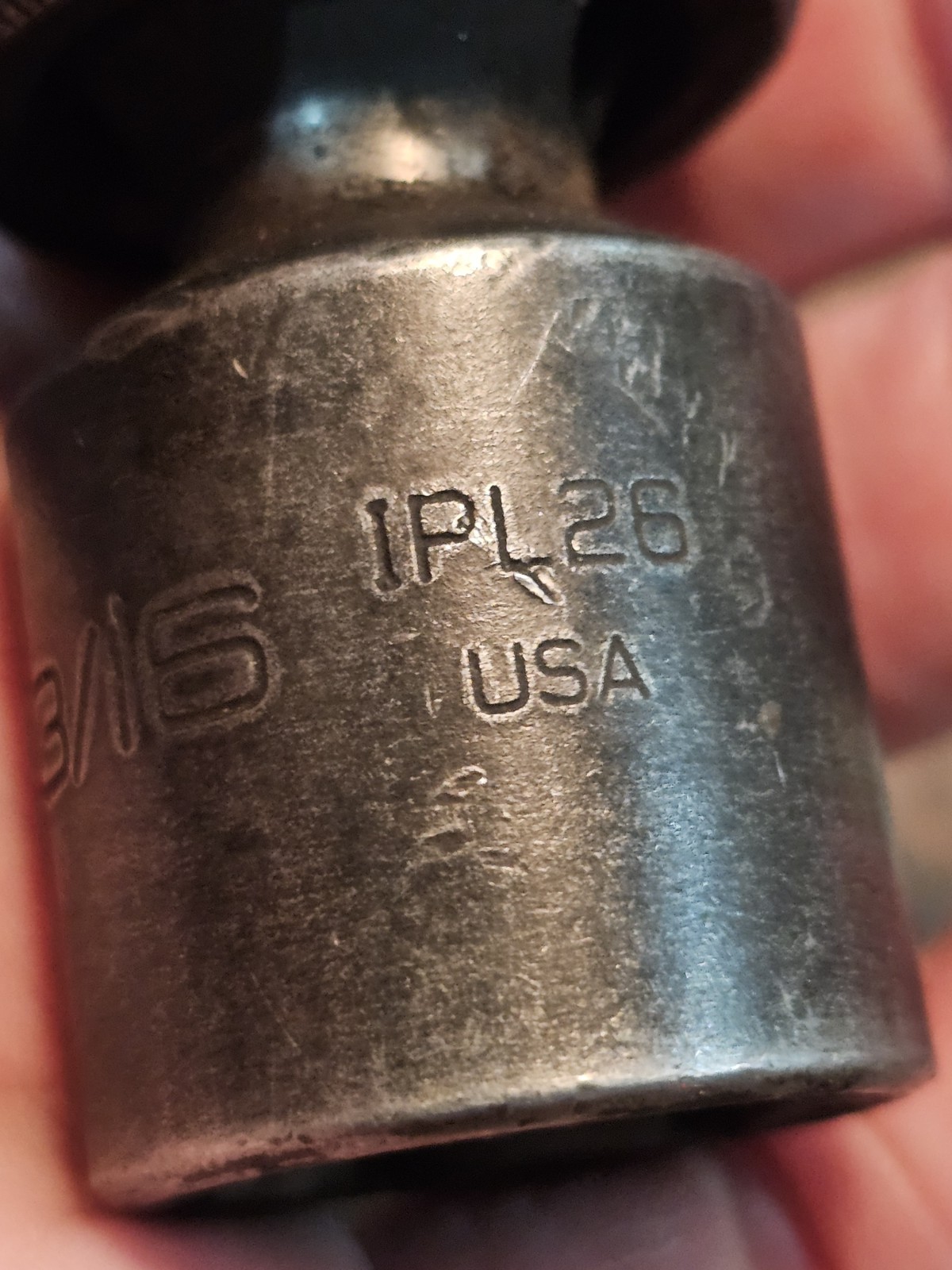 2 Snapon 1/2″ Drive 6Pt SAE 13/16 5/8 Shallow Swivel Impact Sockets IPL26 IPL20B