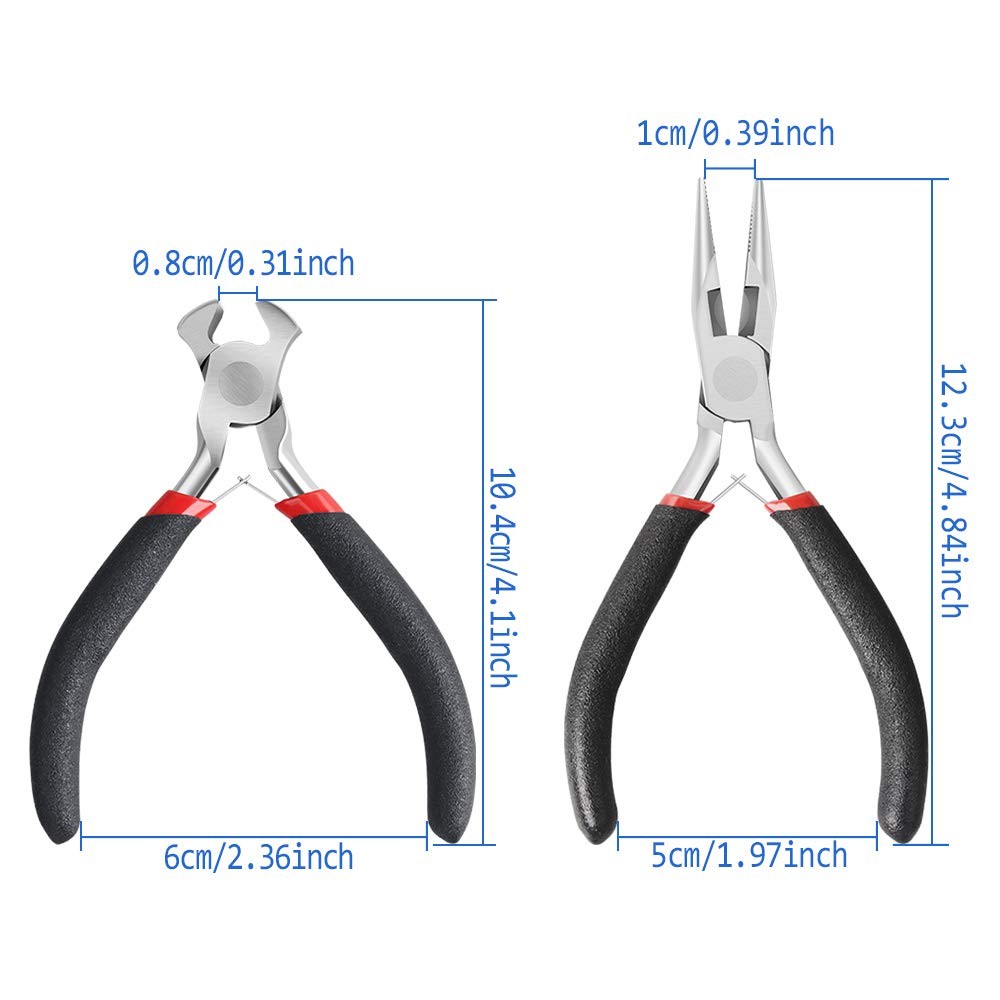2-Pack Zipper Repair Kit – Install Pliers and Tool for Brown