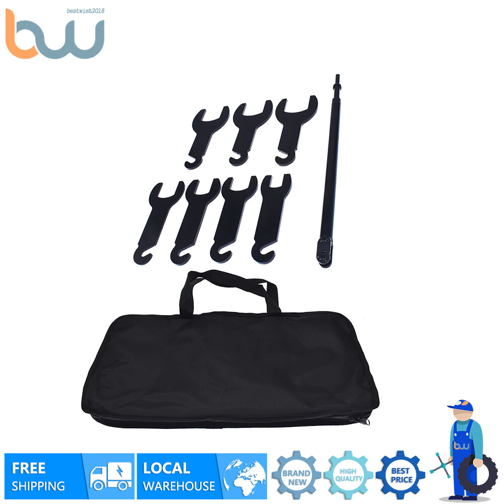 7Pcs Pneumatic Fan Clutch Wrench Set Removal Tool Kit For Ford GM Chrysler Jeep