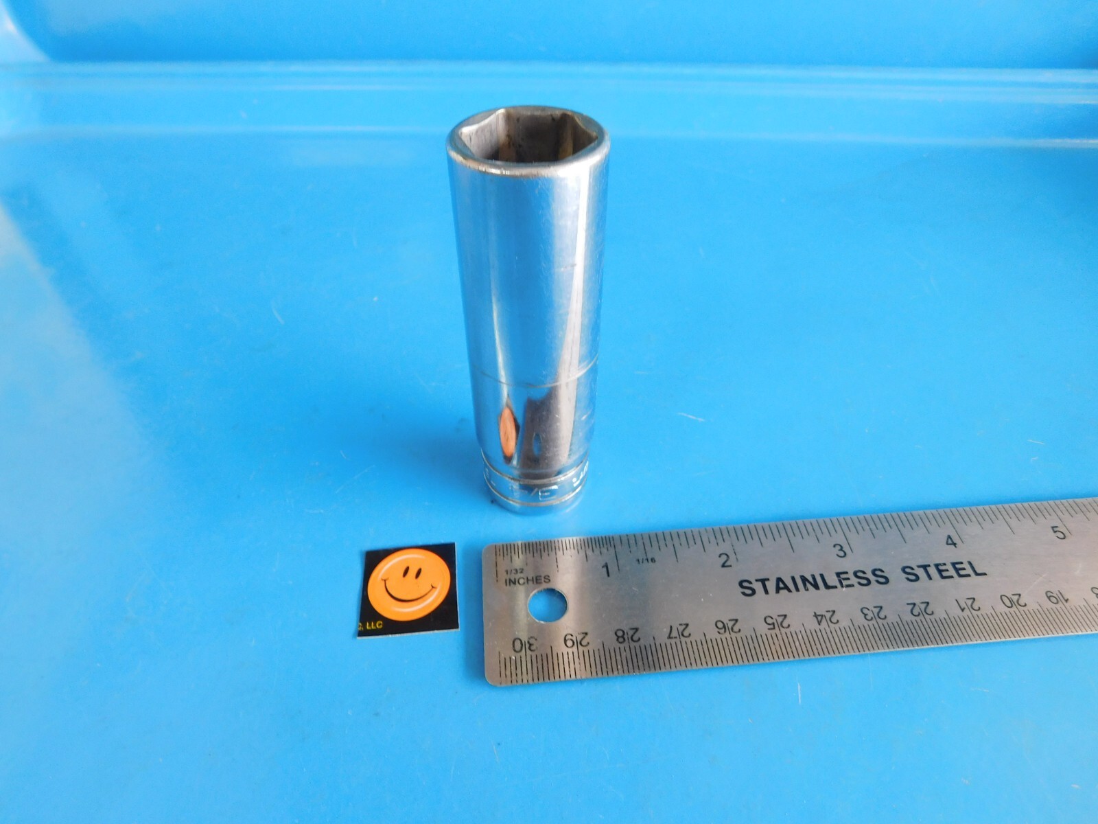 USED, SNAP ON TOOLS (3/4 IN. ) 1/2 IN. DR. 6 POINT DEEP SOCKET , PART #TS241