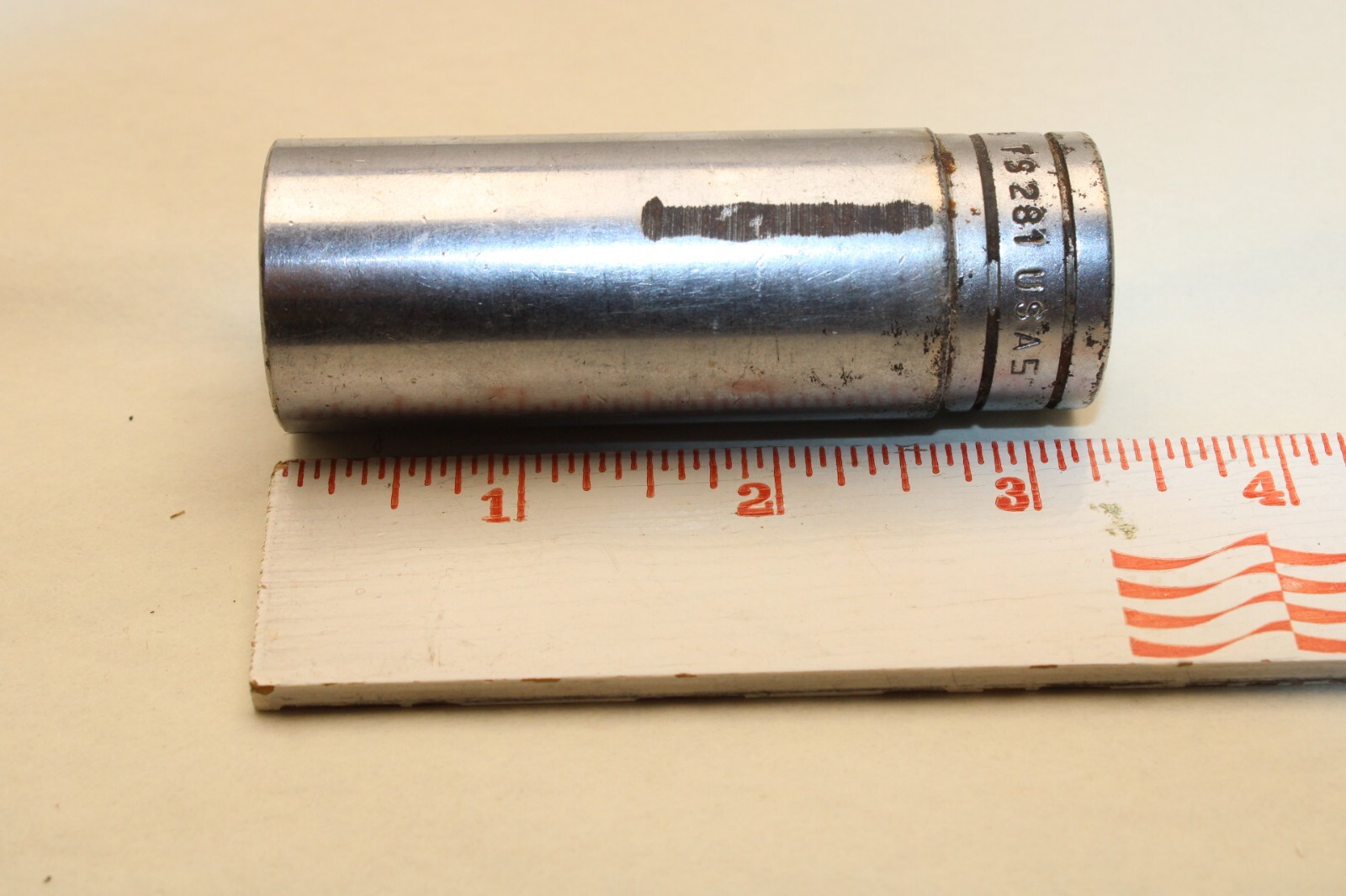 Snap On 1/2″ Drive 7/8″ 6PT Deep Chrome Socket TS281