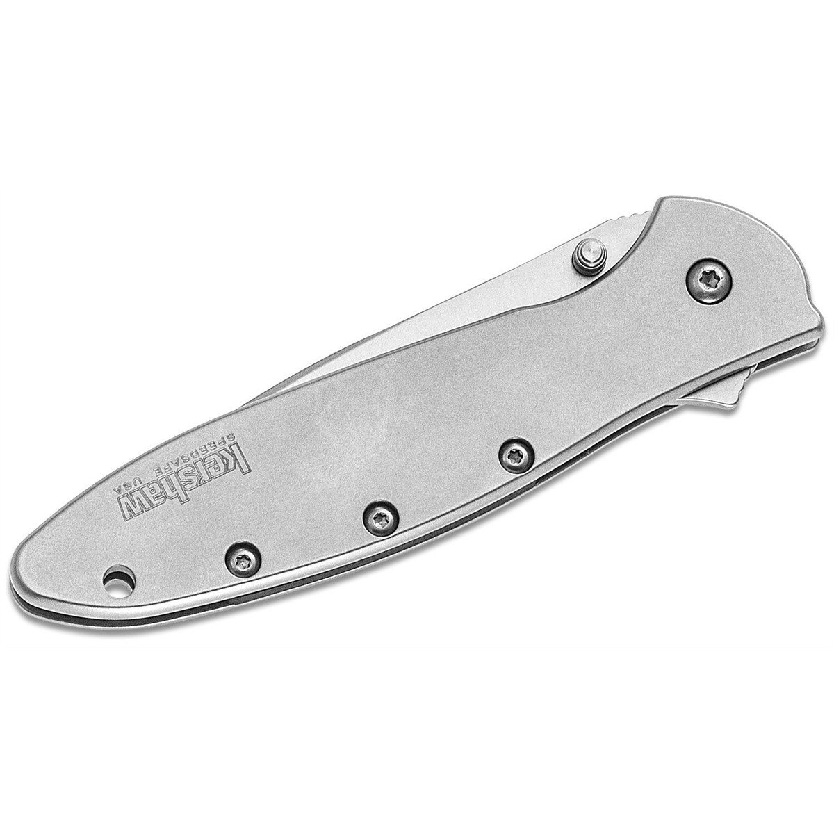 Kershaw Leek-Serrated Assisted Open Frame Lock Drop Point Blade EDC Folding Pock