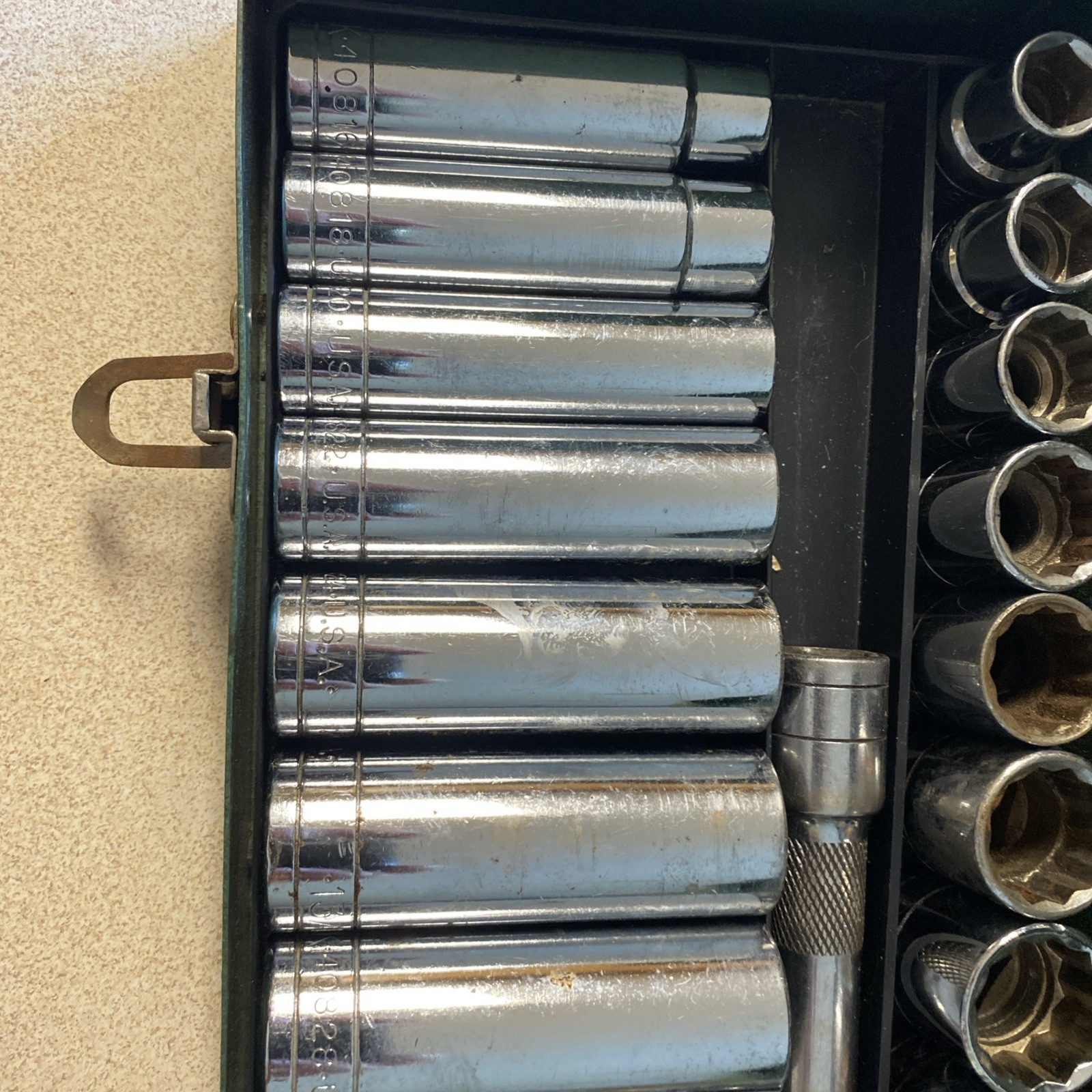 SK Tools 26pc. SAE 1/2″ Drive Deep & Shallow Socket Set w/ Ratchet & Extras