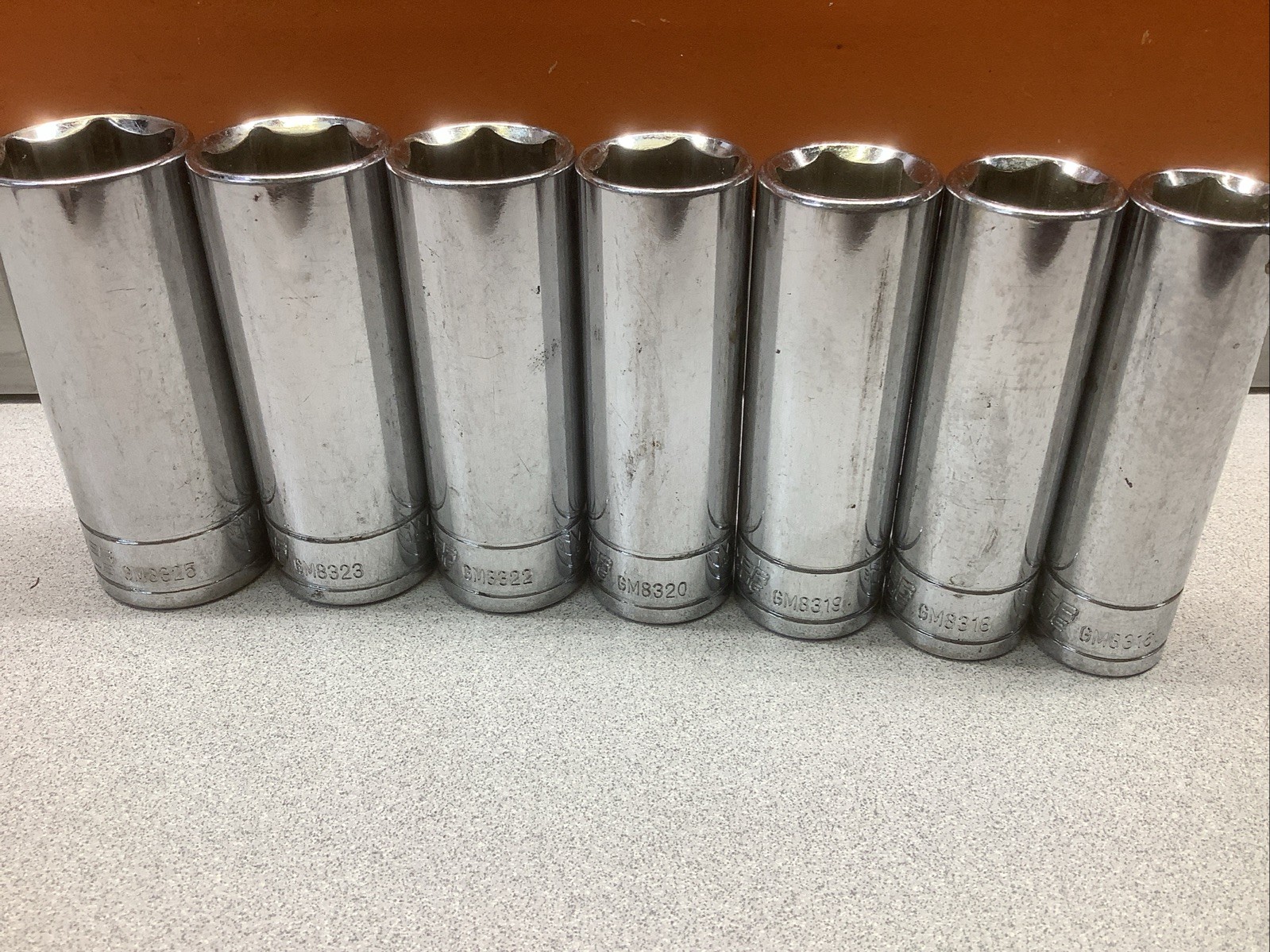Power Torque (O’Reilly) 3/8 Drive Deepwell Metric Sockets 6 Point 7 Piece.