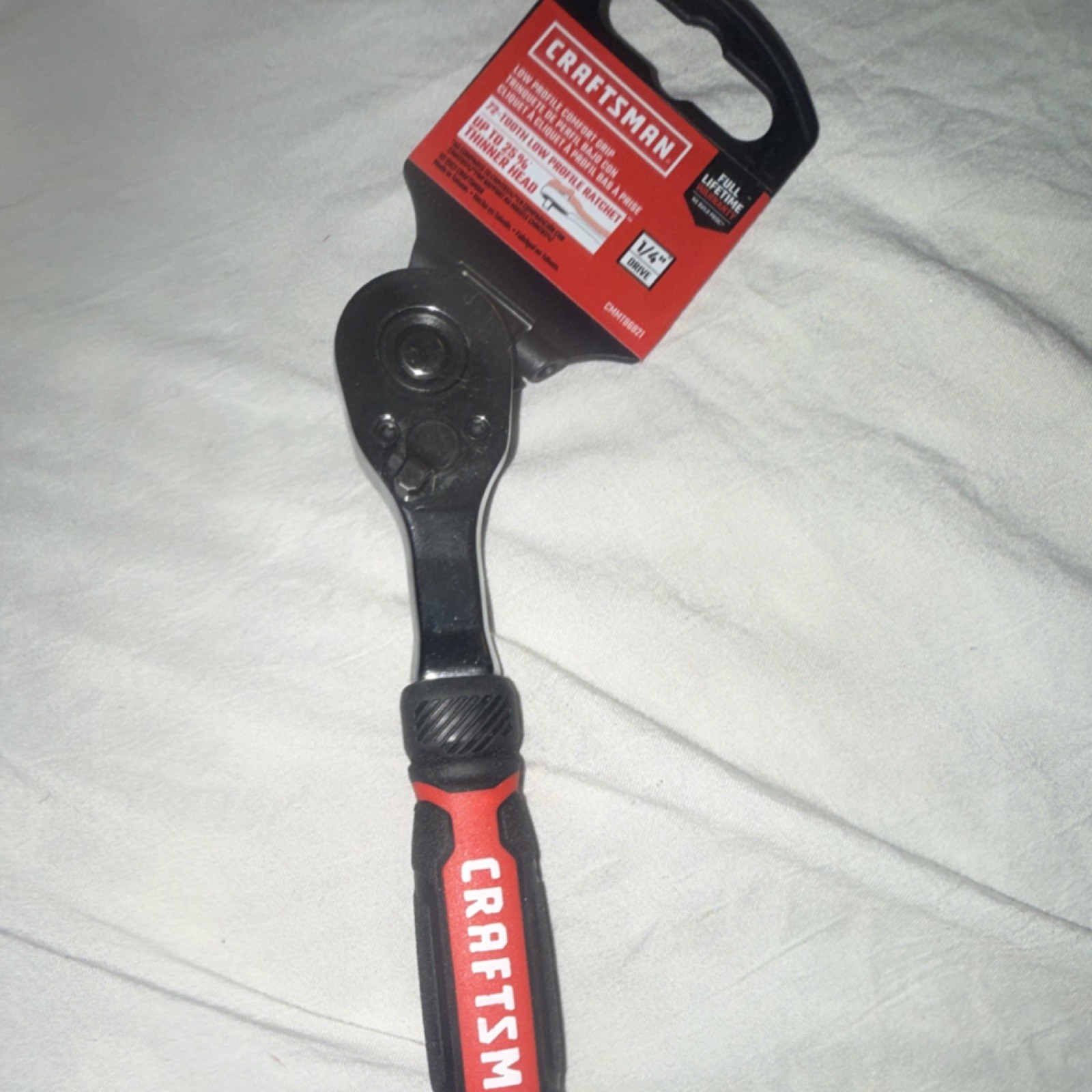 Craftsman CMMT86721 1/4″ 72-Tooth Low Profile Ratchet