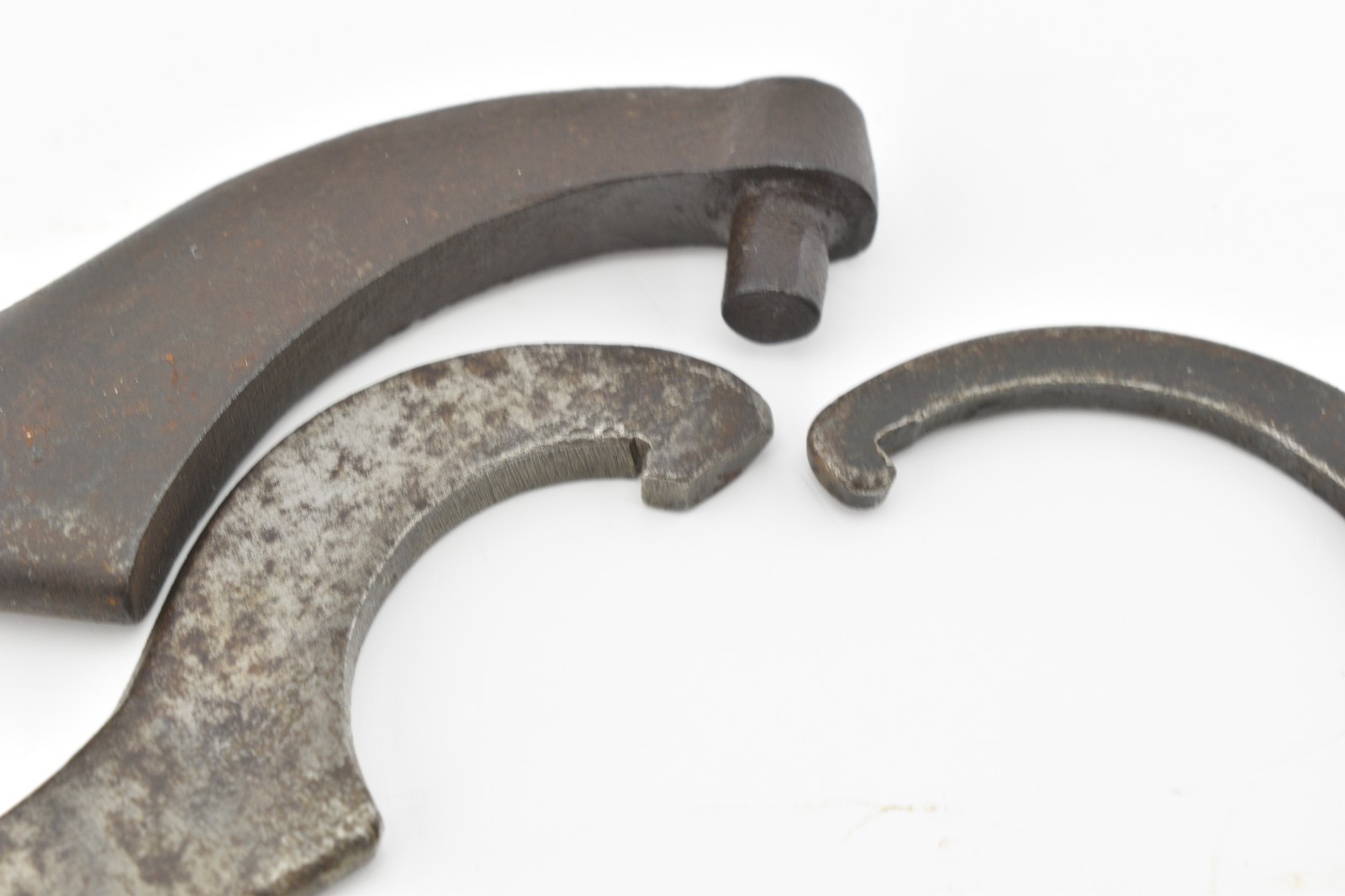 3x VTG C Hook Pin Spanner Wrench Williams USA 212, 36 Old Tool Car Farm Machine