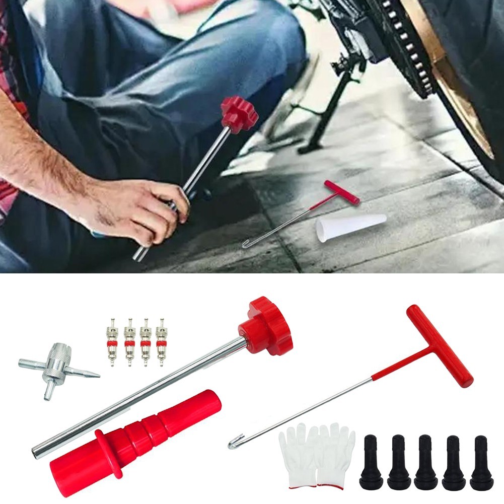 Complete 13PCS Tire Valve Stem Core Replacement Tool for Efficient Repairs