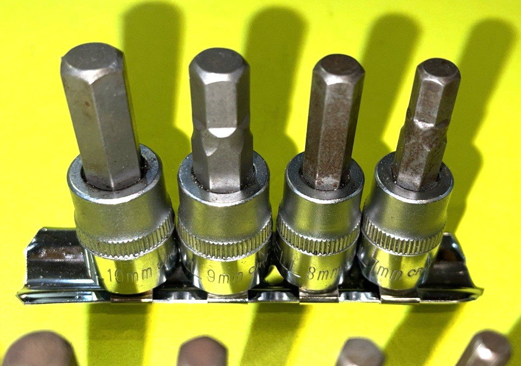 CORNWELL TOOLS 11 PIECE SAE. & METRIC MULTI DRIVE SHORT HEX SOCKET DRIVER SET
