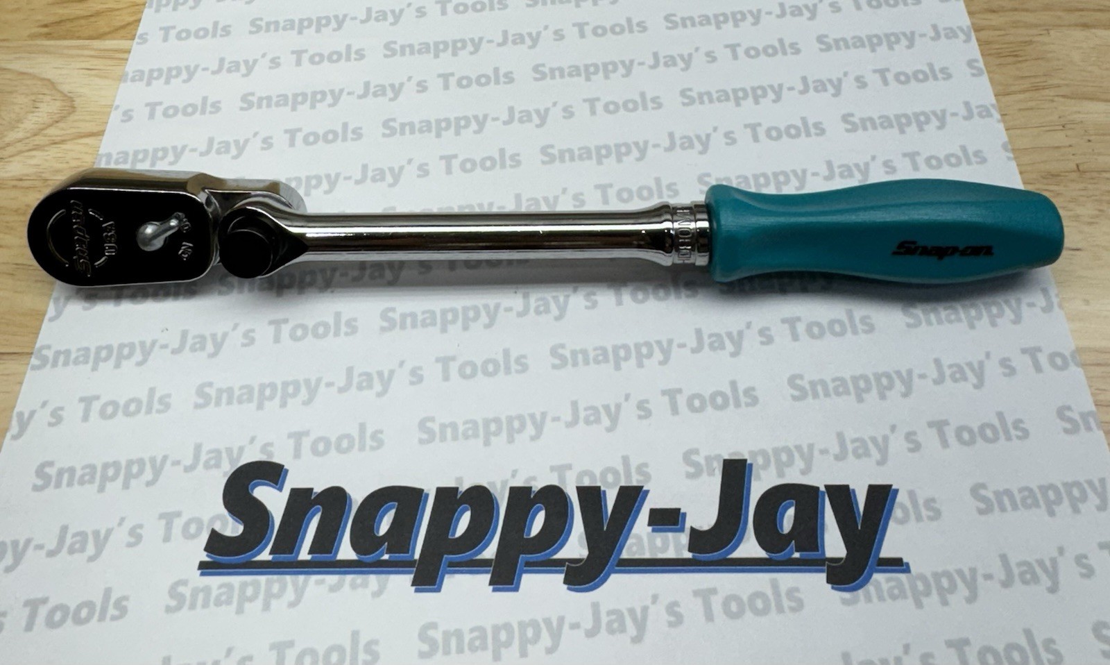 Snap-on Tools USA NEW TEAL 3/8″ Drive Hard Grip Multi-Position Ratchet FHD80MTL