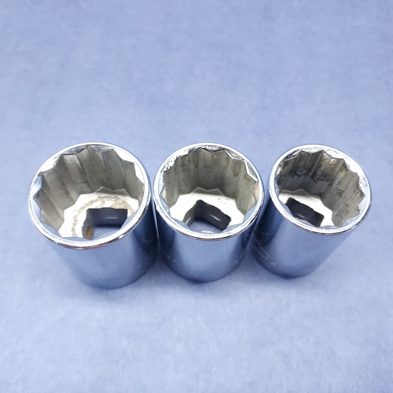 Craftsman USA -G- Lot Of 3 47511 47512 47513 1/2″ Drive Sockets 15/16 7/8 13/16
