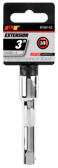 Performance Tool W38143 Socket Extension Bar, 3/8″ Drive, 3″