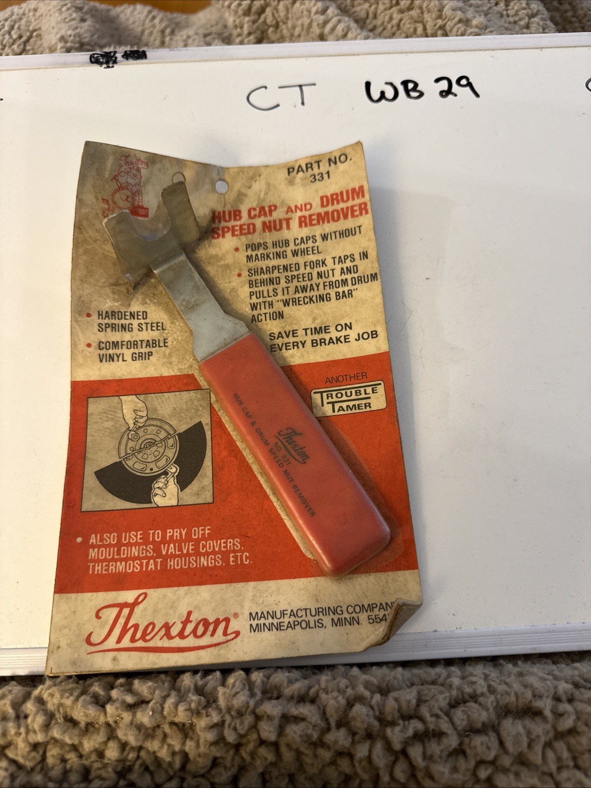(1) Thexton 331 Hub Cap & Drum Speed Nut Remover. Brand New, Packaging Dirty