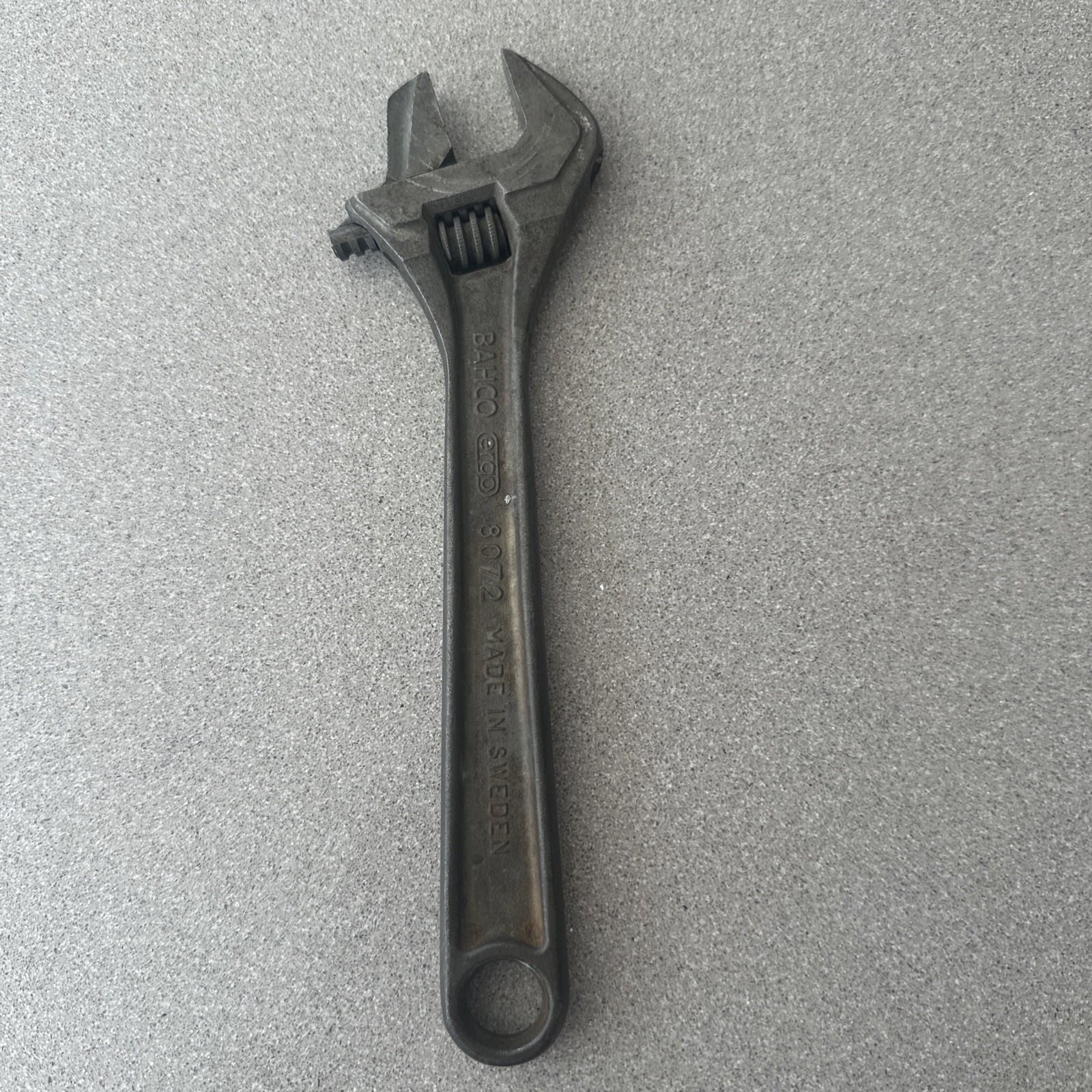Bahco Ergo 8072 10″ 250mm Adjustable Spanner Wrench Made In Sweden vintage