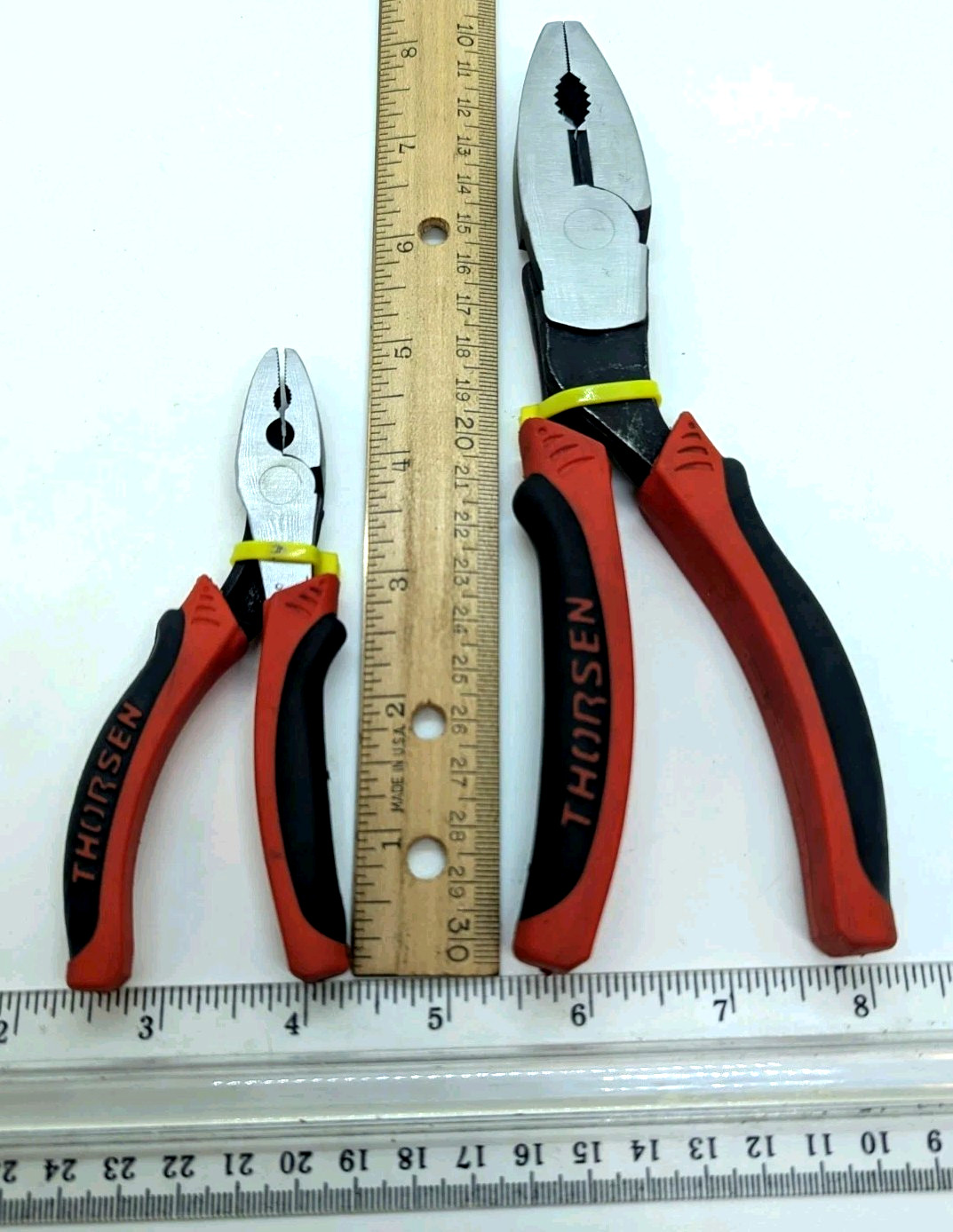 Set Thorsen Comfort «Grip Force» Ergo Style Combo Spring Loaded Pliers ~5″ & ~8″