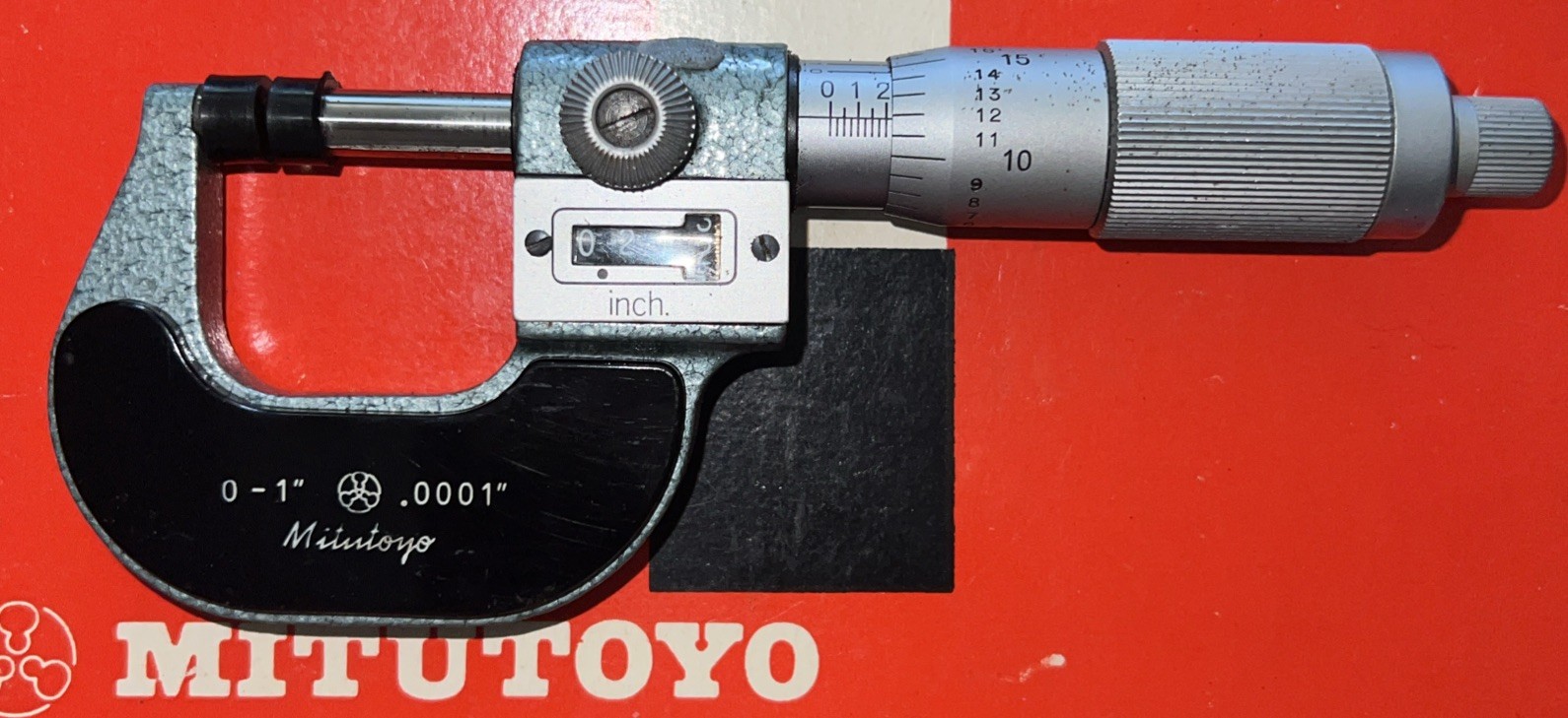 Mitutoyo 193 211 0 To 1″ Mechanical Outside Micrometer Analog In Orig Box Japan