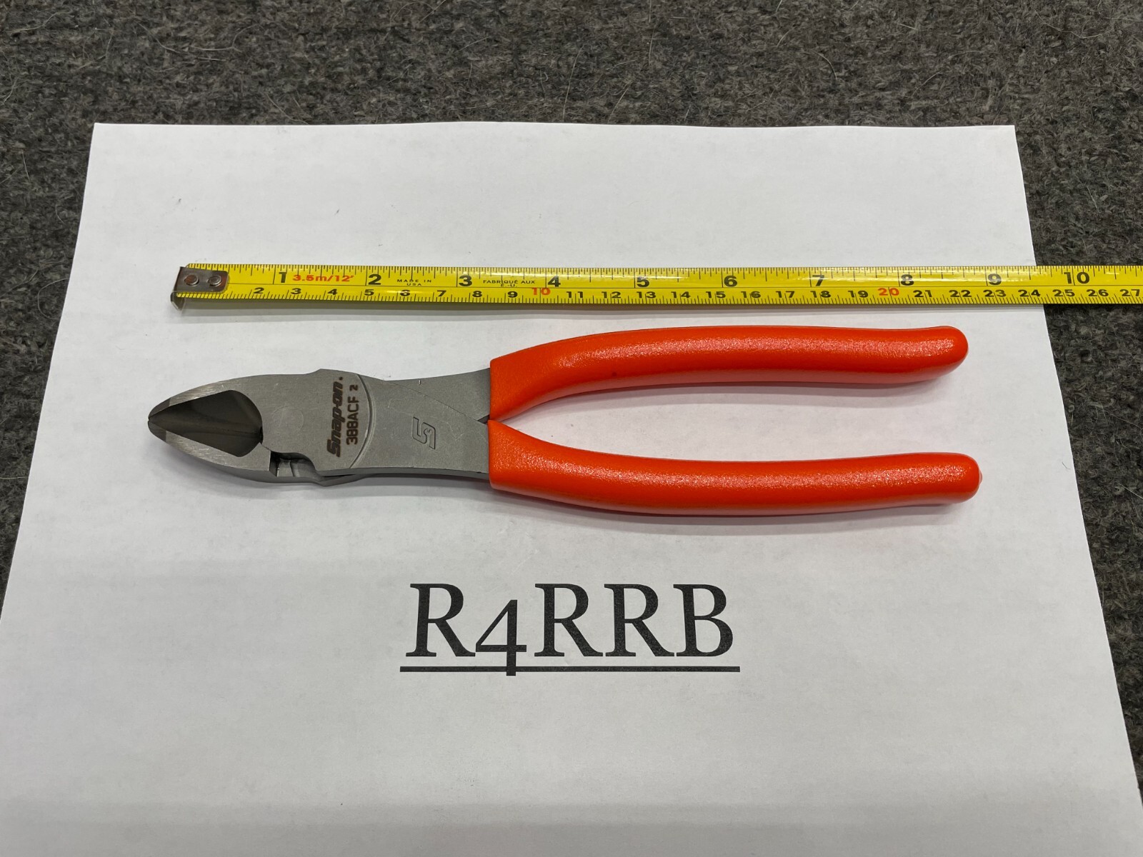 Snap-On Tools USA NEW 3 Piece ORANGE VectorEdge Diagonal Cutters Lot Set