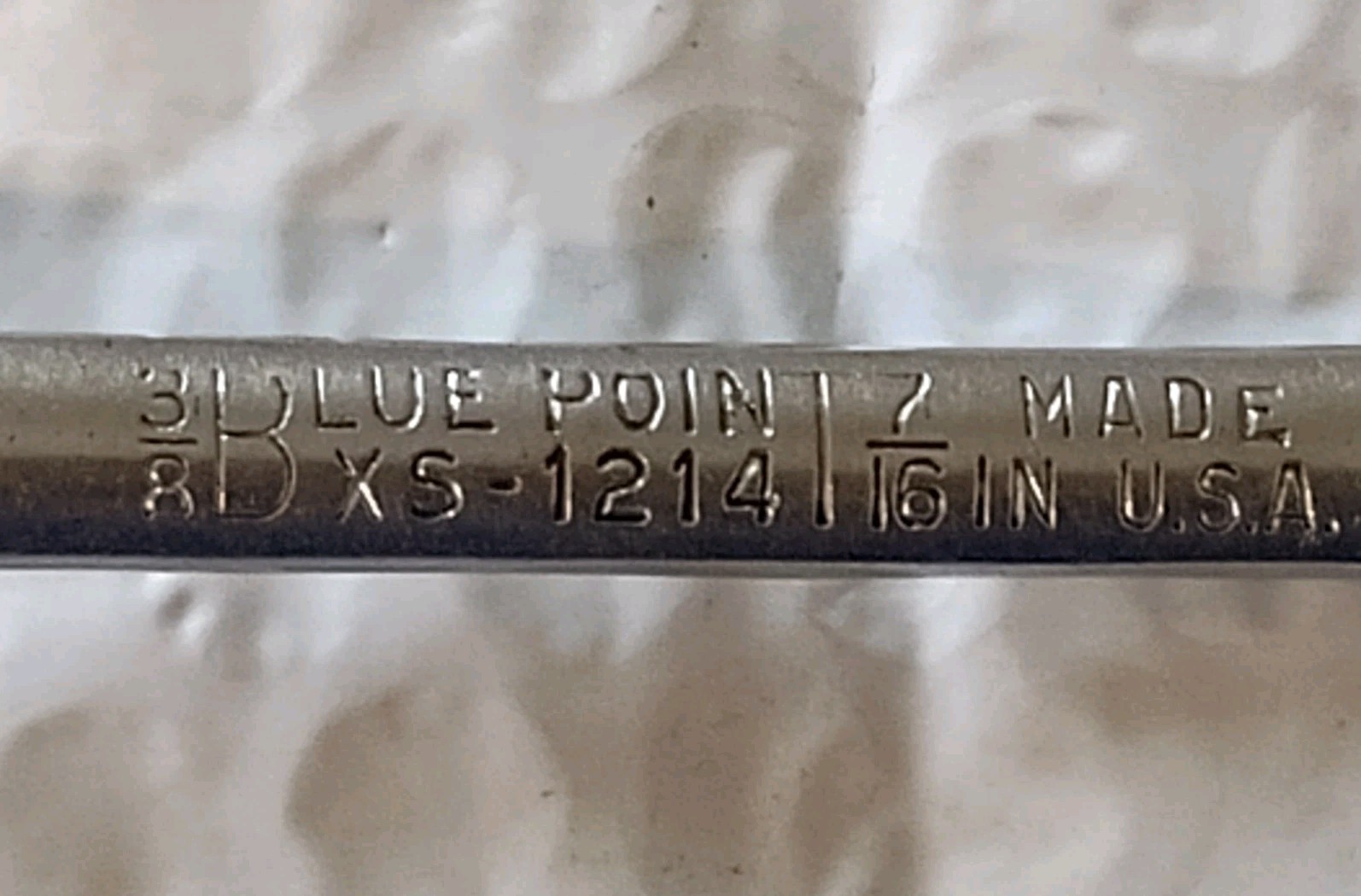 BLUE POINT XS-1214, 3/8″ x 7/16″ DBL. BOX WRENCH, 4.8″ LONG, 12 POINT.