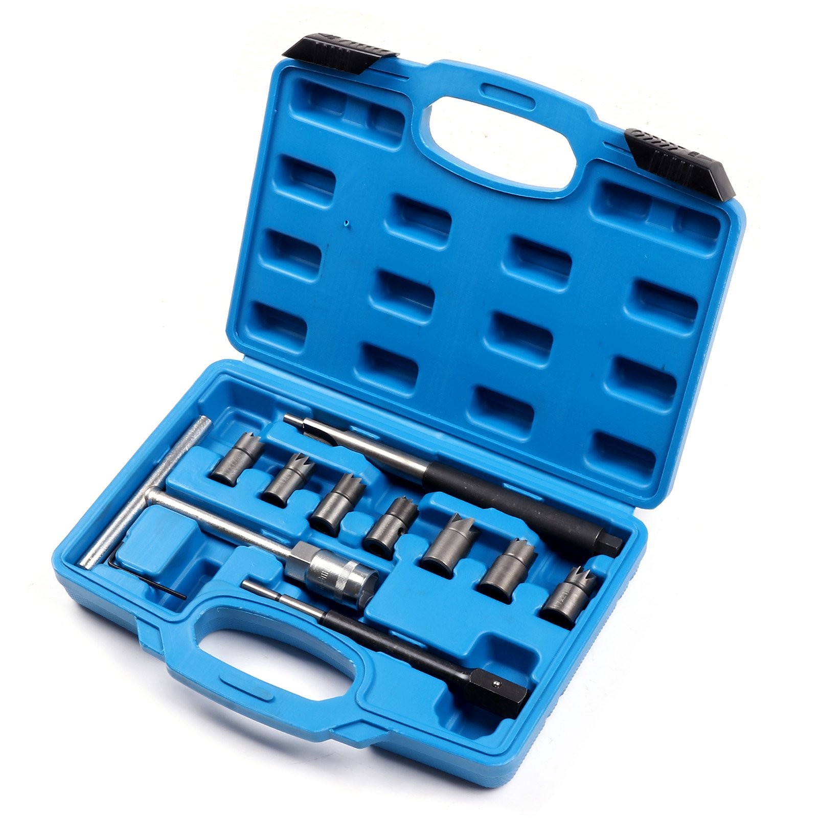 Diesel Injector Seat Cleaner Tool Diesel Injector Seat Cutter Set Auto 10pcs Set