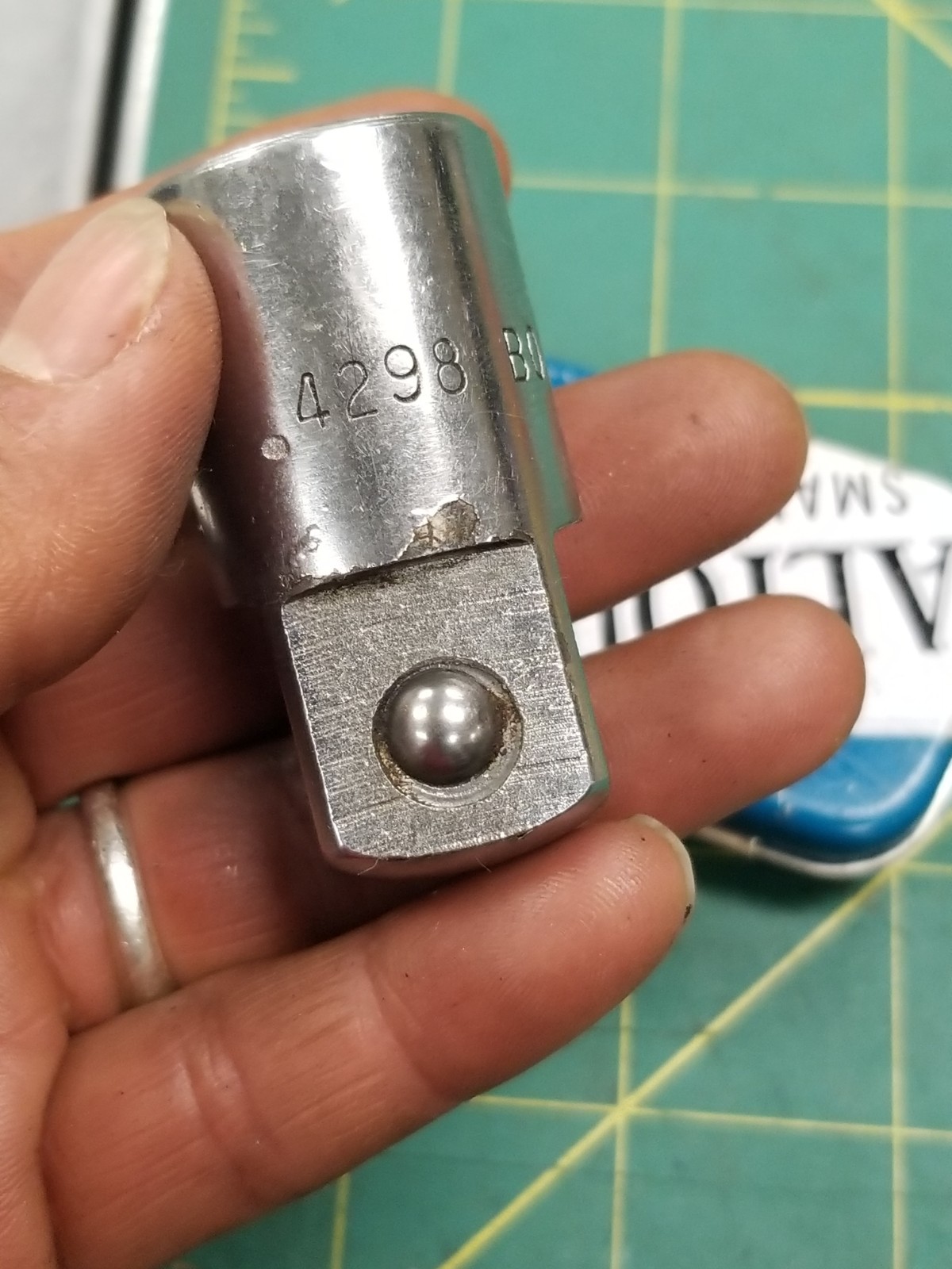 Bonney 4298 USA 1/2″ F to 3/4″ M Drive Socket Adapter Vintage