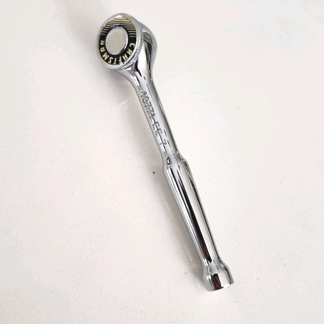 Vintage Craftsman 43771 EE 7 1/4″ Inch Drive Chrome Ratchet Thumb Wheel NICE!