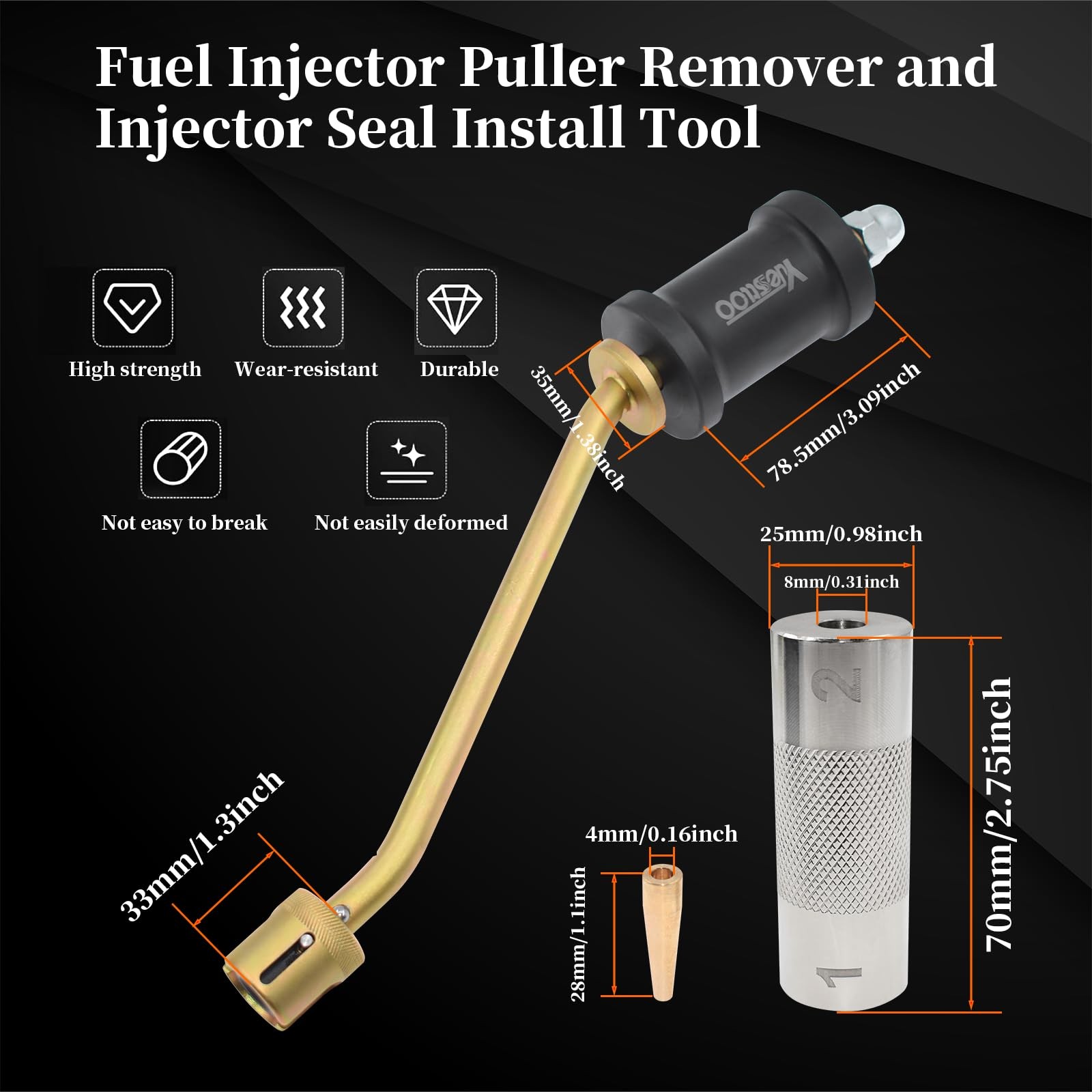 Yuesstloo Fuel Injector Puller Remover and 310-197 310-198 310-199