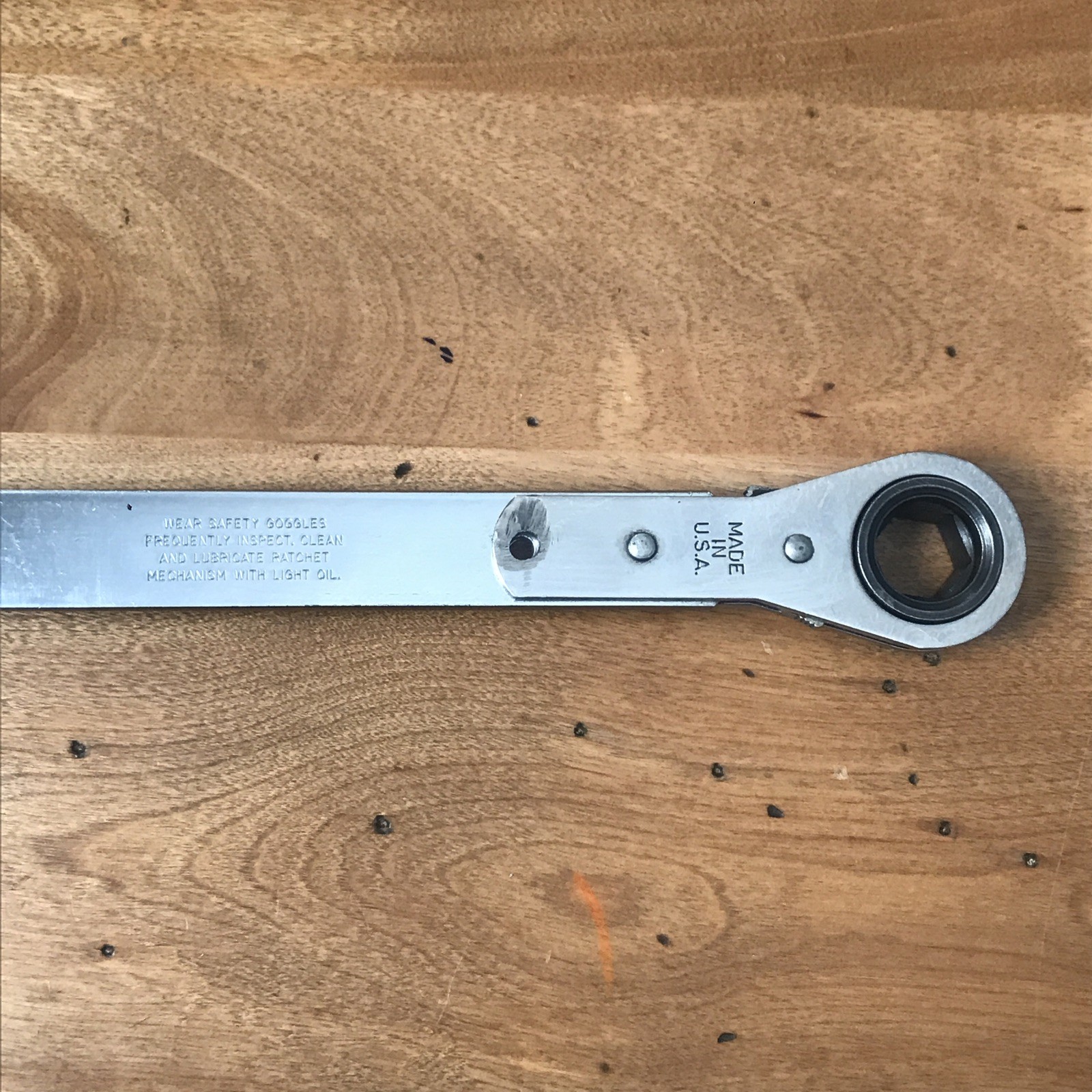 Blue Point Double Hex Ya9350-1 15mm Ratcheting Serpentine Belt Wrench USA