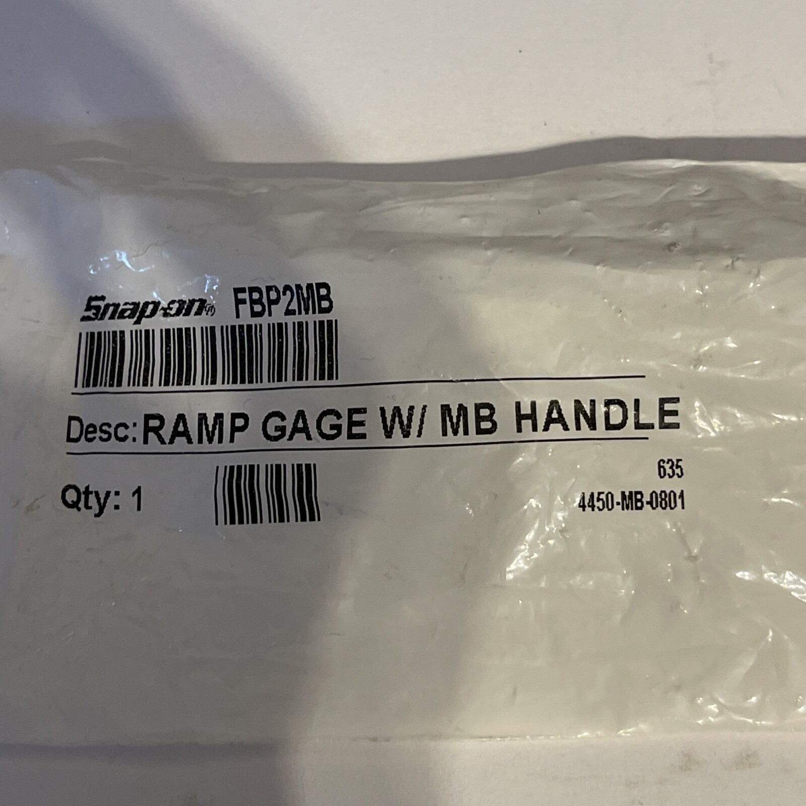 Snap On Pocket Feeler Gauge Ramp Style metric and imperial In Blue NEW