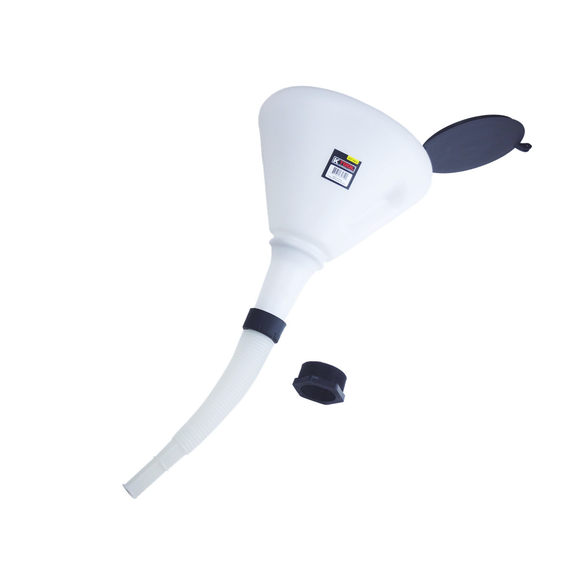 K Tool International Funnel Plastic 9-1/2 Inch Anti-Splash 3.7 Quart