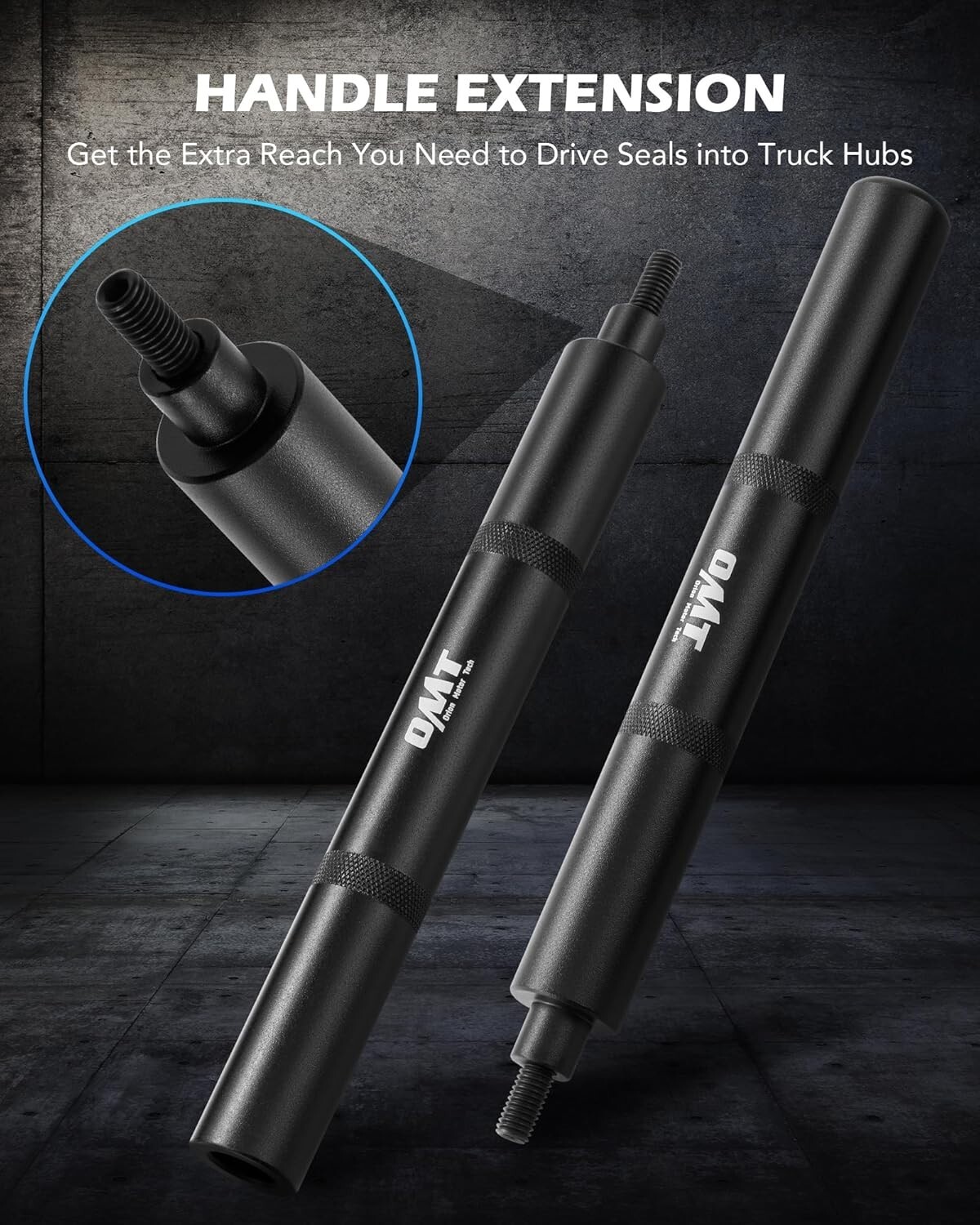 5 Pack Truck Hub Seal Installer Kit,Heavy Duty Seal Drivers for Class 7 8 Trucks